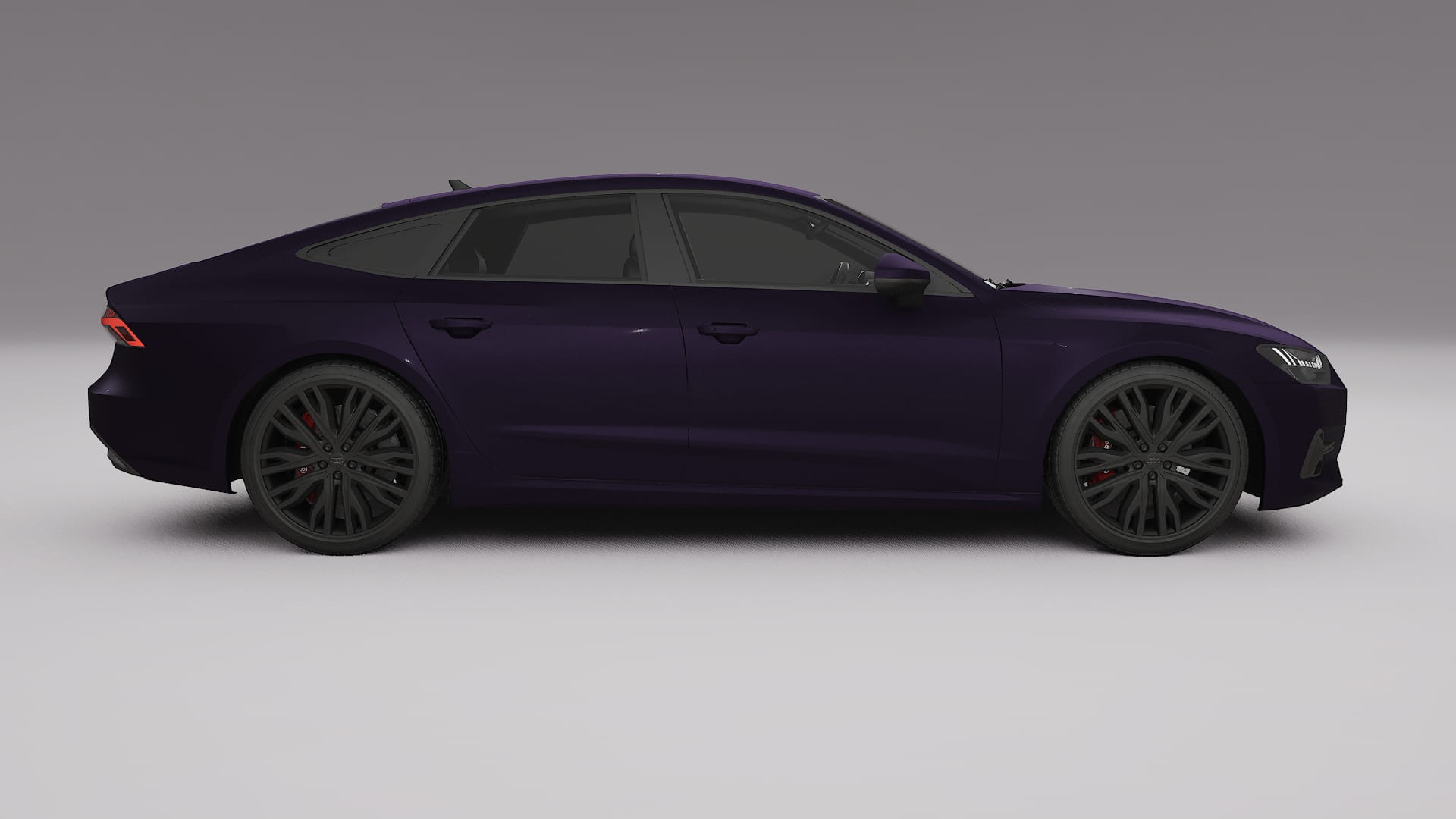 Audi A7 C8 Sportback prefacelift pre LCI Film de Protecție pentru Vopsea TPU | VIOLET PPF cu Schimbare de Culoare – Kit Compl