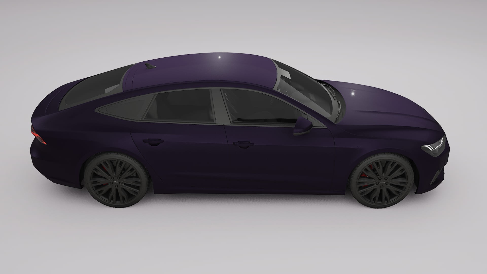 Audi A7 C8 Sportback prefacelift pre LCI Film de Protecție pentru Vopsea TPU | VIOLET PPF cu Schimbare de Culoare – Kit Compl