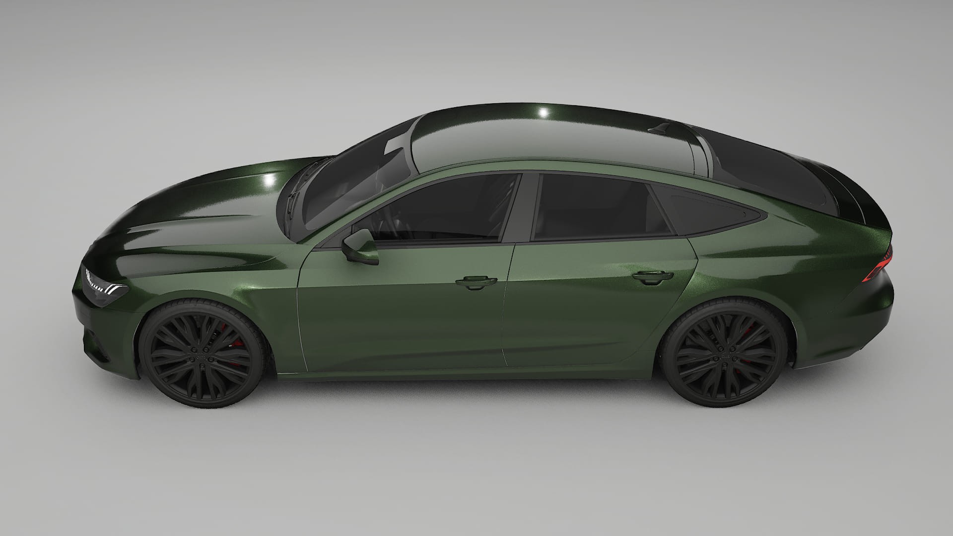 Audi A7 C8 Sportback prefacelift pre LCI Film de Protecție pentru Vopsea TPU | LAGOON PPF cu Schimbare de Culoare – Kit Compl