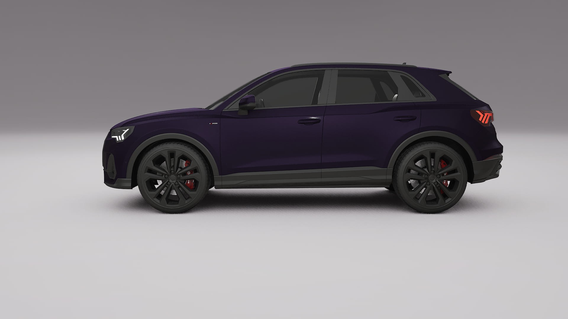 Audi Q3 S Line F3 Film de Protecție pentru Vopsea TPU | VIOLET PPF cu Schimbare de Culoare – Kit Complet Predecupat