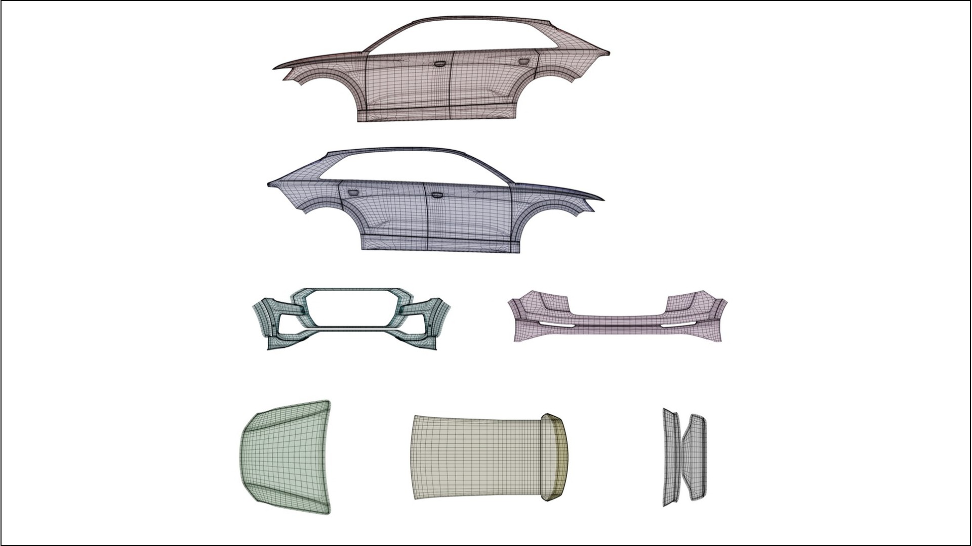 Audi Q8 F1 prefacelift pre LCI Film de Protecție pentru Vopsea TPU | BLUSH PPF cu Schimbare de Culoare – Kit Complet Predecup