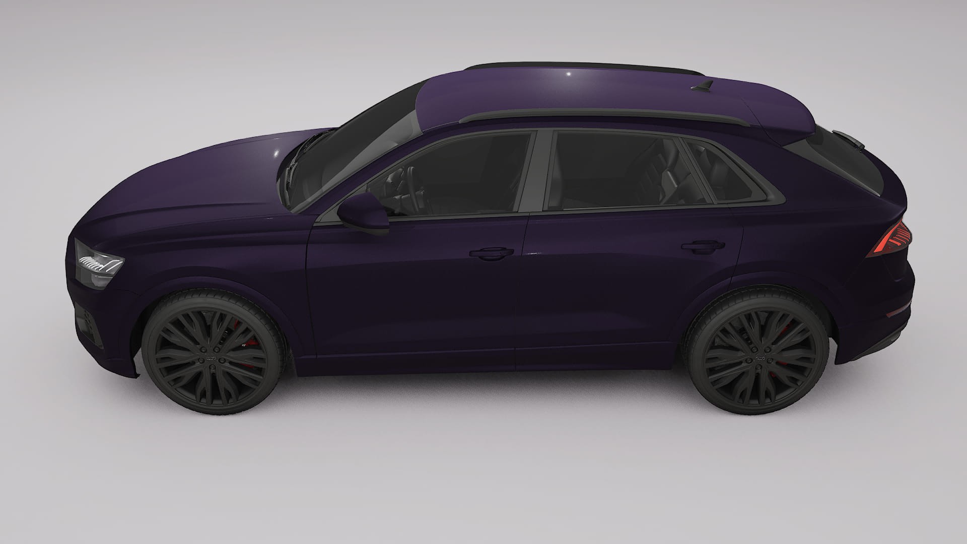 Audi Q8 F1 prefacelift pre LCI Film de Protecție pentru Vopsea TPU | VIOLET PPF cu Schimbare de Culoare – Kit Complet Predecu