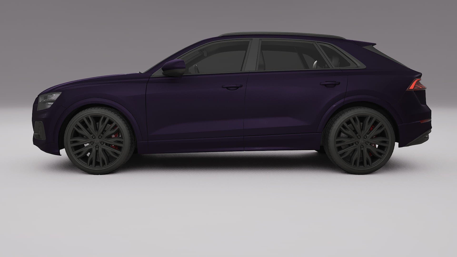 Audi Q8 F1 prefacelift pre LCI Film de Protecție pentru Vopsea TPU | VIOLET PPF cu Schimbare de Culoare – Kit Complet Predecu