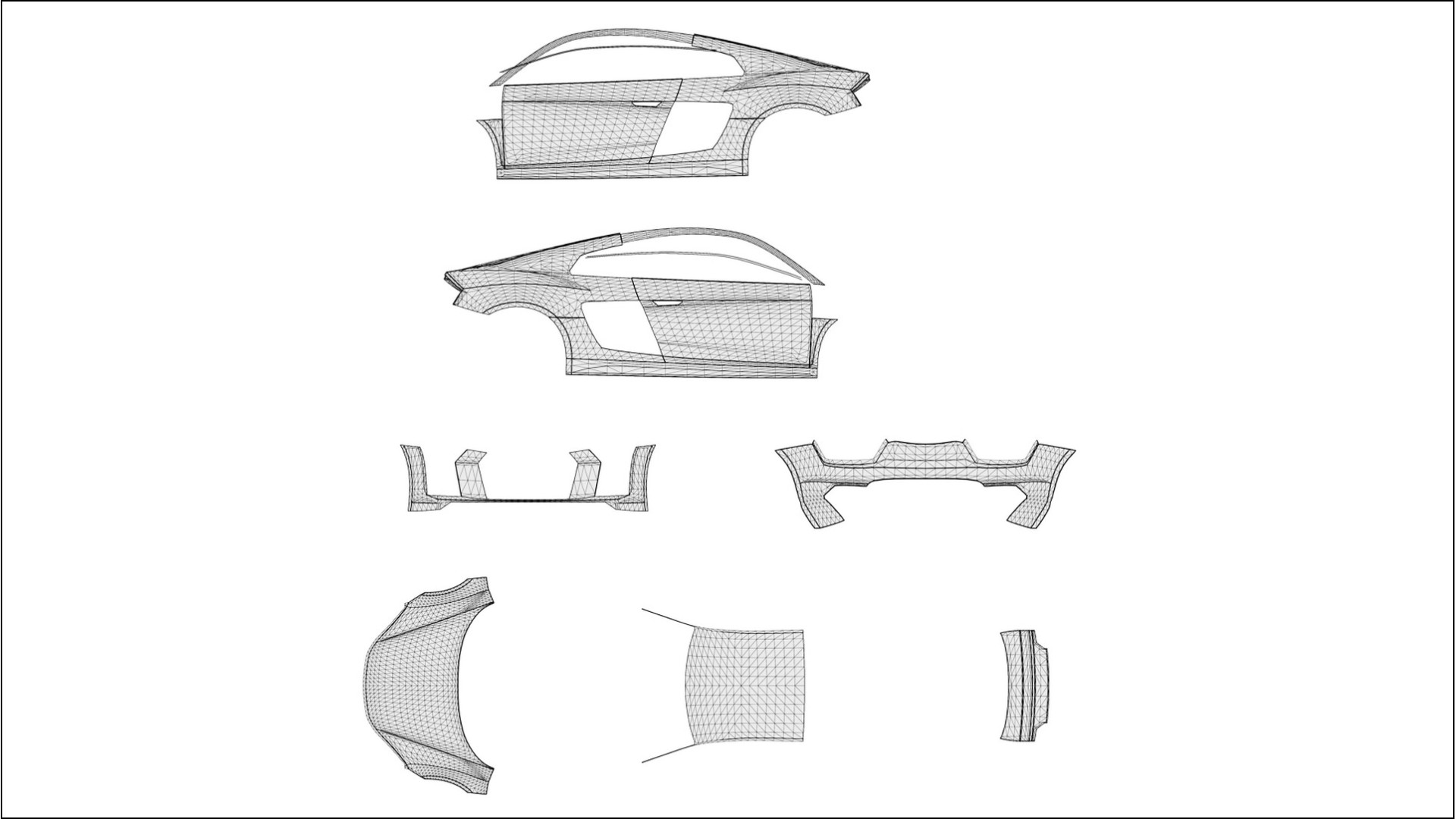 Audi R8 typ 4S prefacelift pre LCI Film de Protecție pentru Vopsea TPU | VIOLET PPF cu Schimbare de Culoare – Kit Complet Pre