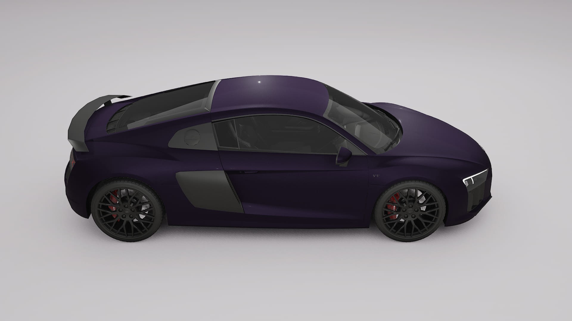 Audi R8 typ 4S prefacelift pre LCI Film de Protecție pentru Vopsea TPU | VIOLET PPF cu Schimbare de Culoare – Kit Complet Pre