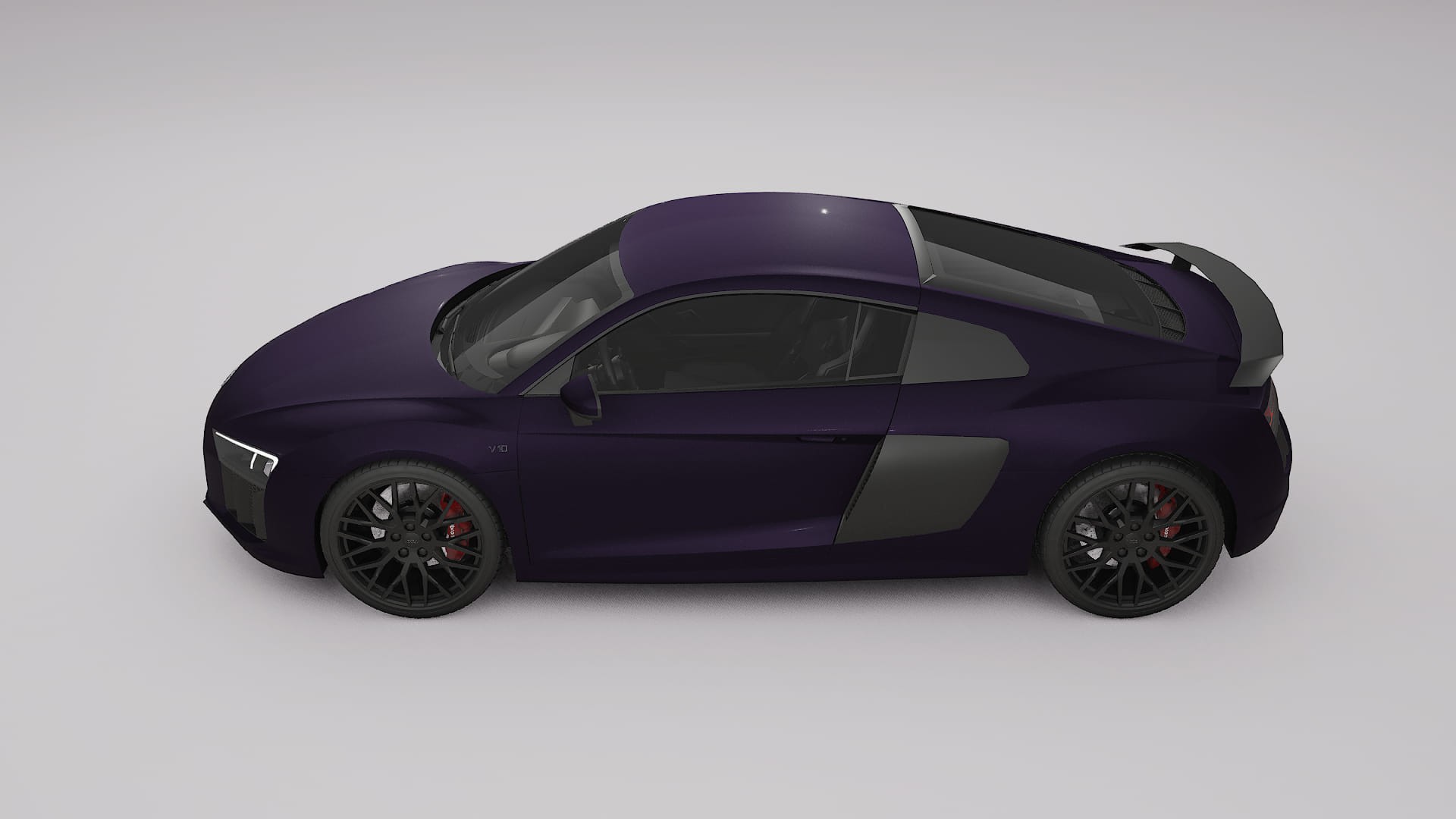 Audi R8 typ 4S prefacelift pre LCI Film de Protecție pentru Vopsea TPU | VIOLET PPF cu Schimbare de Culoare – Kit Complet Pre
