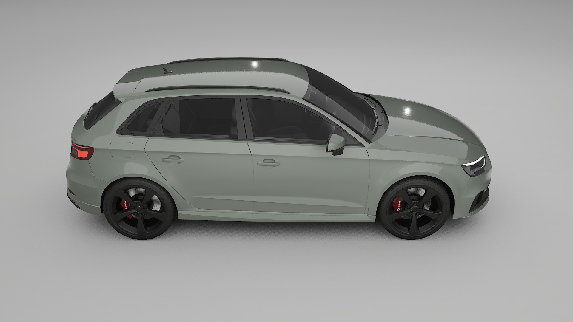 Audi RS3 Sportback 8V facelift LCI Film de Protecție pentru Vopsea TPU | SLATE PPF cu Schimbare de Culoare – Kit Complet Pred