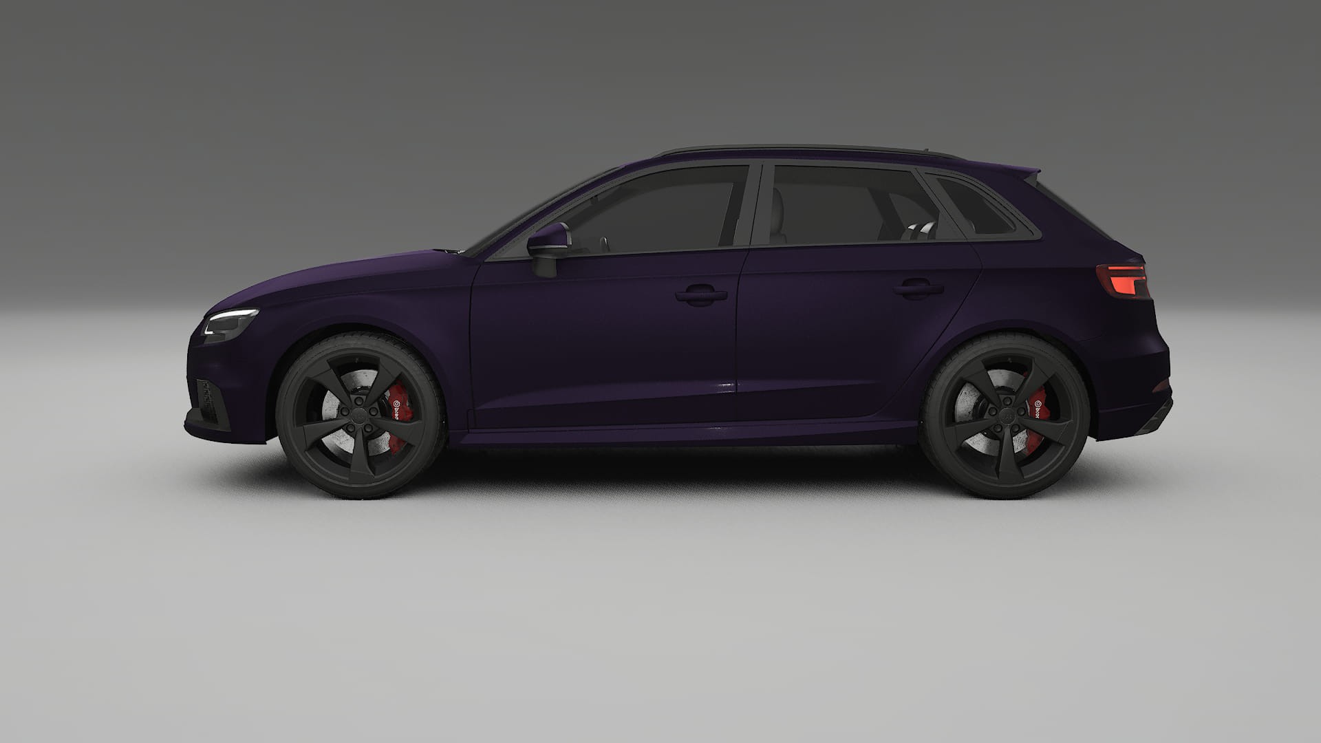 Audi RS3 Sportback 8V facelift LCI Film de Protecție pentru Vopsea TPU | VIOLET PPF cu Schimbare de Culoare – Kit Complet Pre