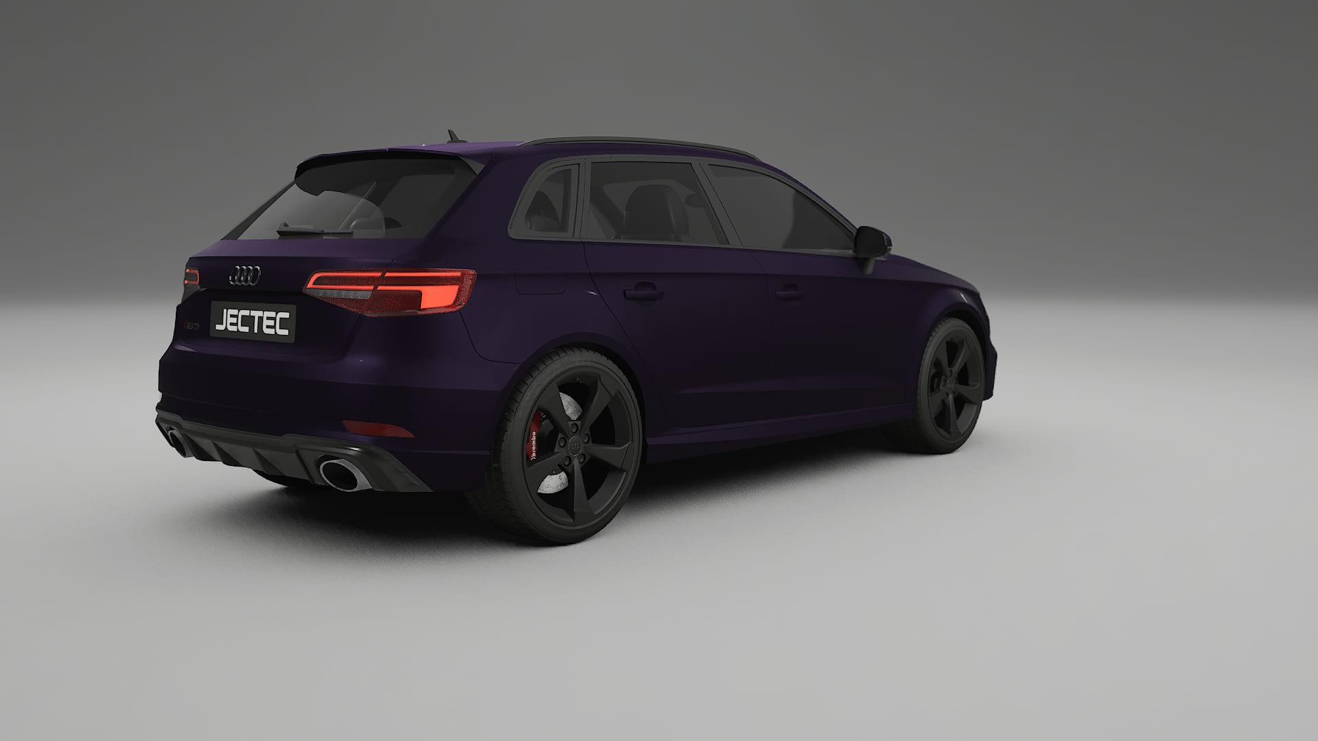 Audi RS3 Sportback 8V facelift LCI Film de Protecție pentru Vopsea TPU | VIOLET PPF cu Schimbare de Culoare – Kit Complet Pre