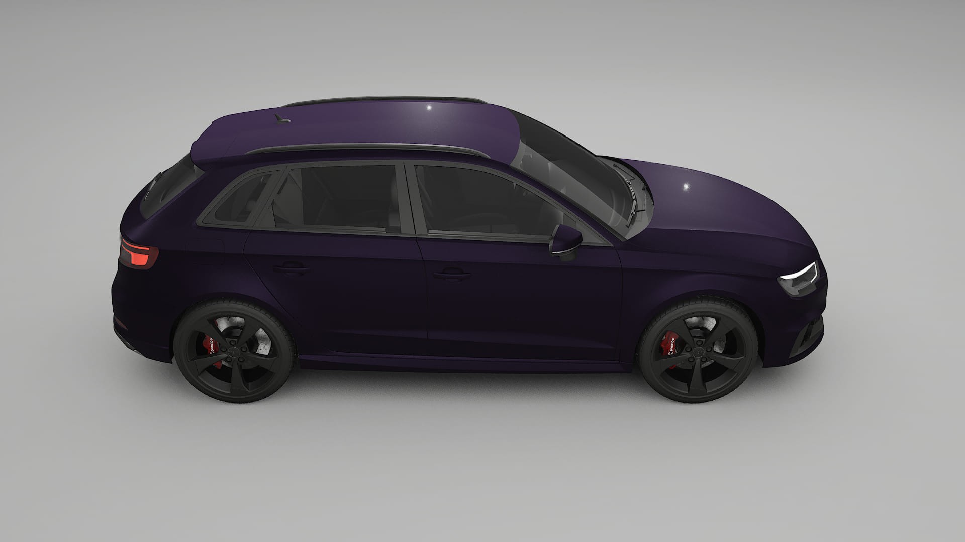 Audi RS3 Sportback 8V facelift LCI Film de Protecție pentru Vopsea TPU | VIOLET PPF cu Schimbare de Culoare – Kit Complet Pre