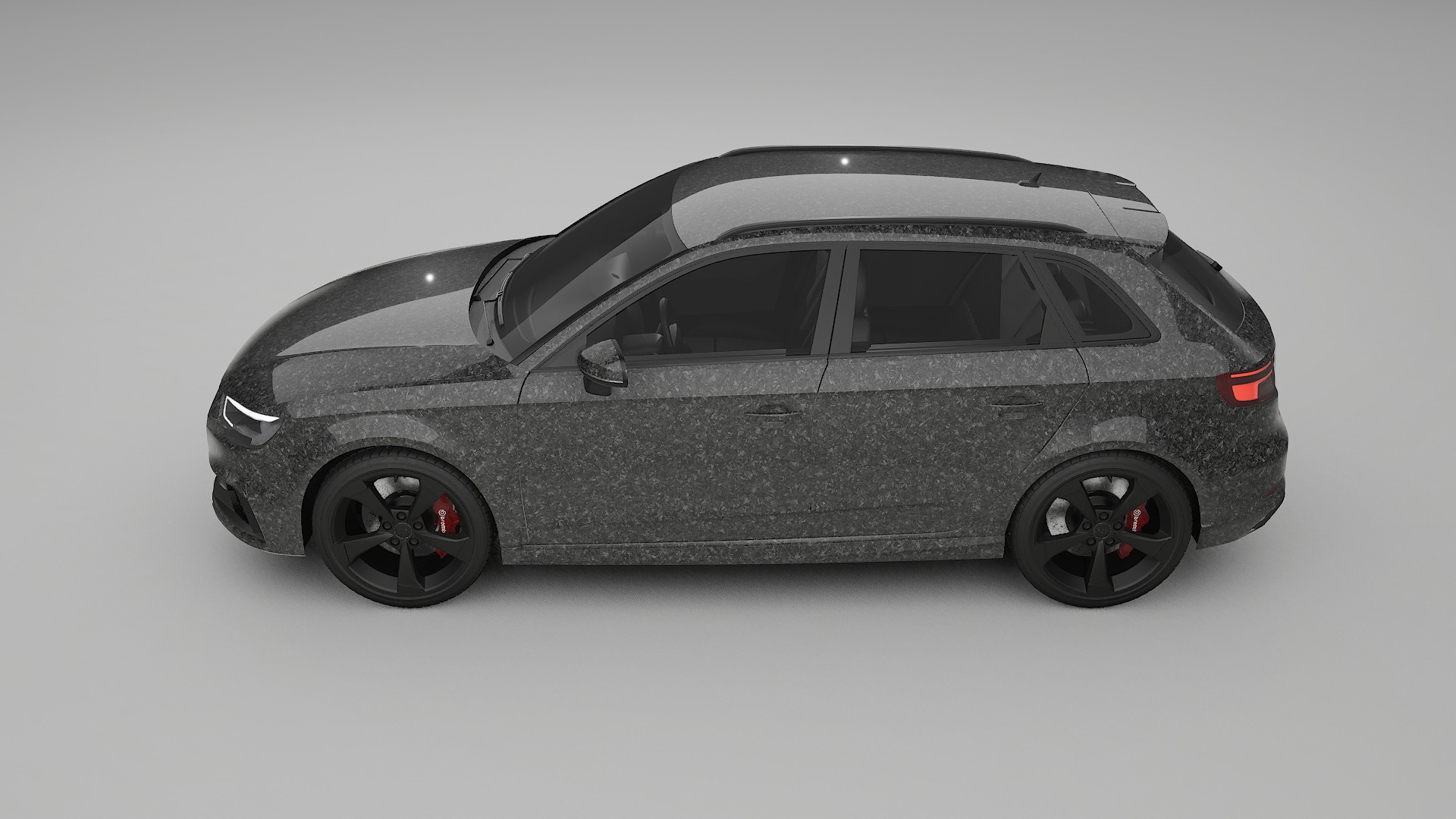 Audi RS3 Sportback 8V facelift LCI Film de Protecție pentru Vopsea TPU | FORGED S PPF cu Schimbare de Culoare – Kit Complet P