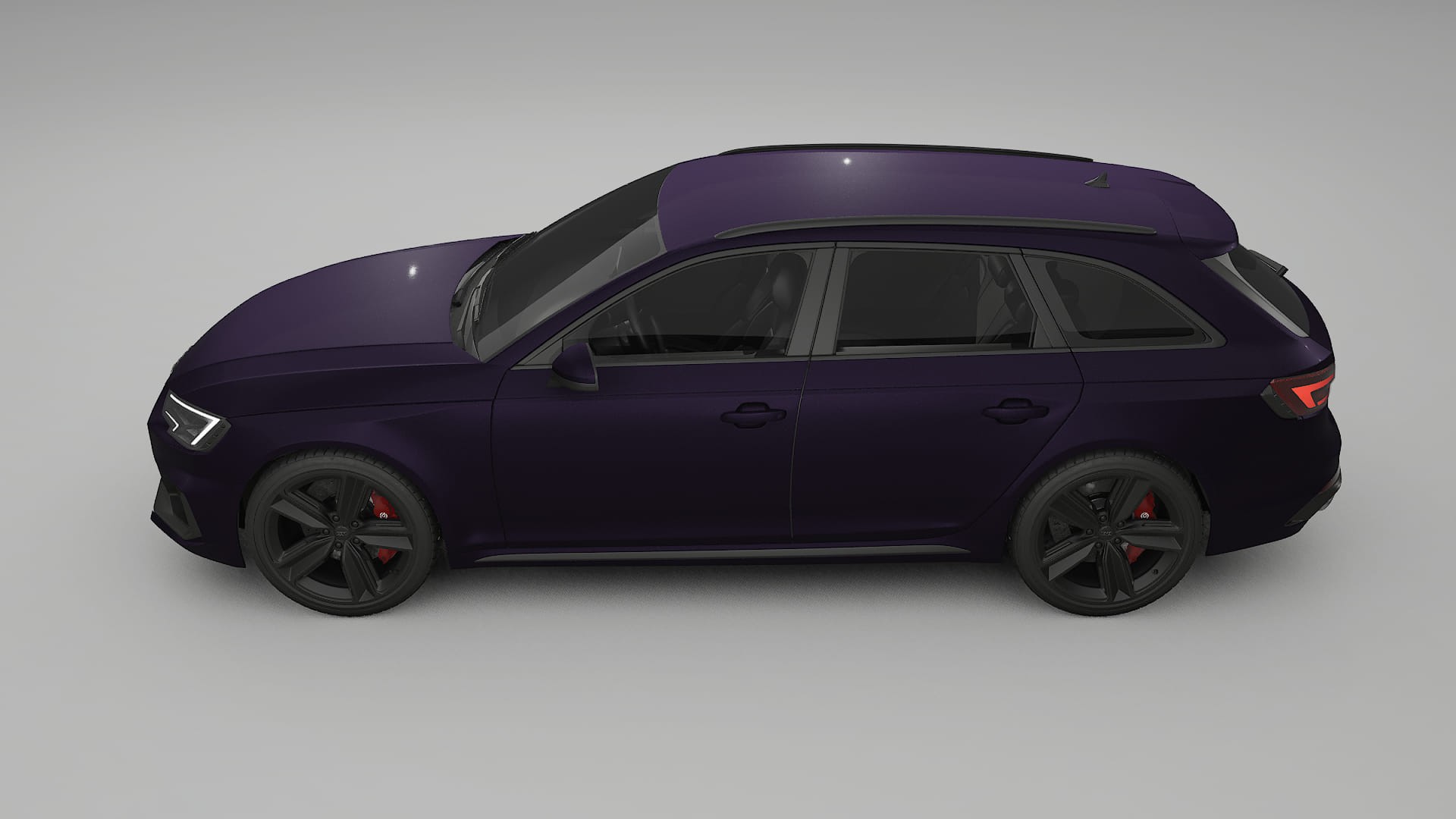 Audi RS4 Avant B9 prefacelift pre LCI Film de Protecție pentru Vopsea TPU | VIOLET PPF cu Schimbare de Culoare – Kit Complet 