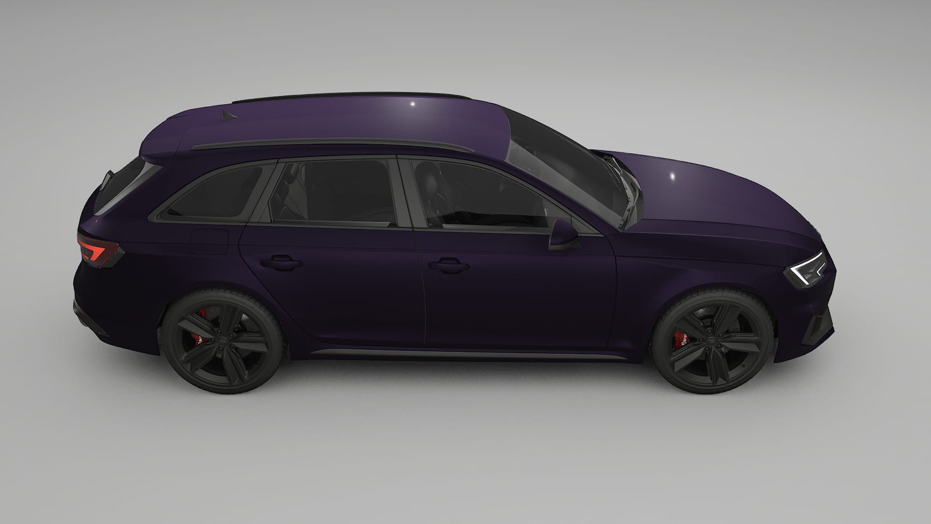 Audi RS4 Avant B9 prefacelift pre LCI Film de Protecție pentru Vopsea TPU | VIOLET PPF cu Schimbare de Culoare – Kit Complet 