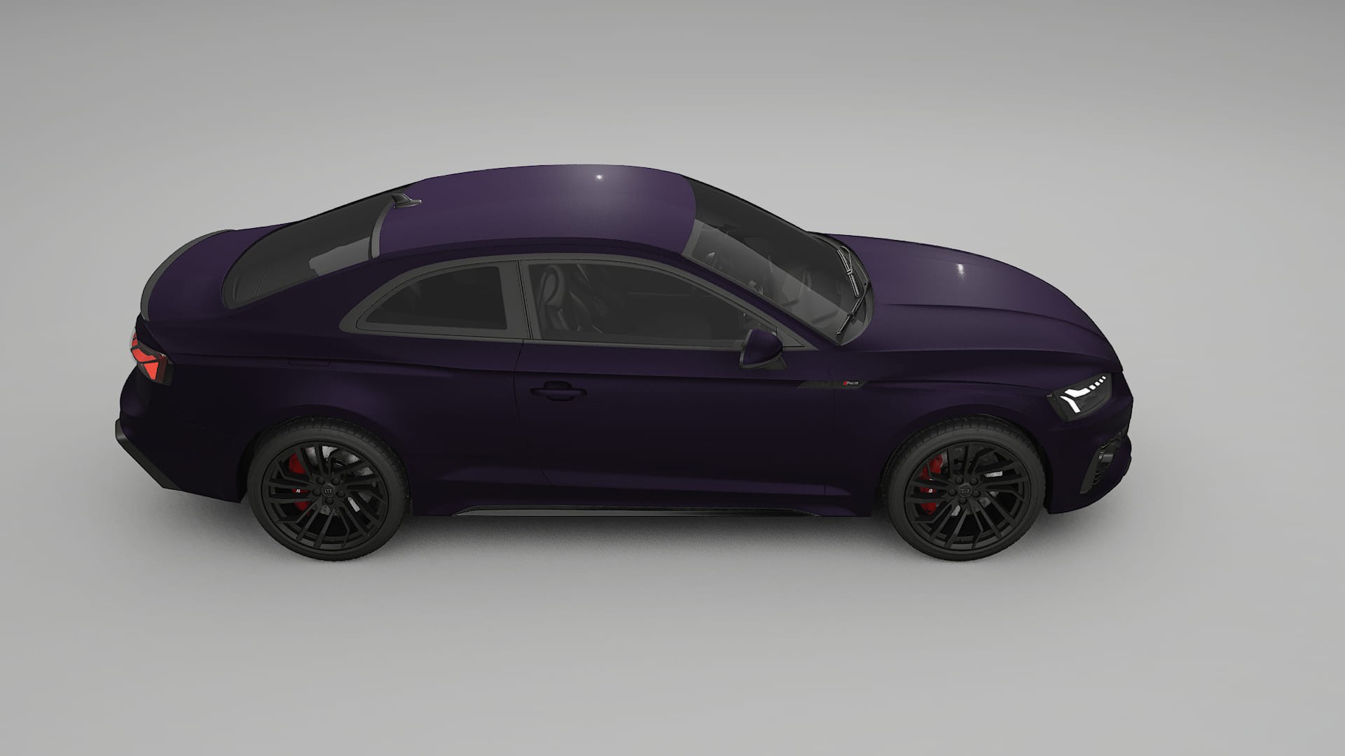 Audi RS5 Coupe B9 facelift pre LCI Film de Protecție pentru Vopsea TPU | VIOLET PPF cu Schimbare de Culoare – Kit Complet Pre