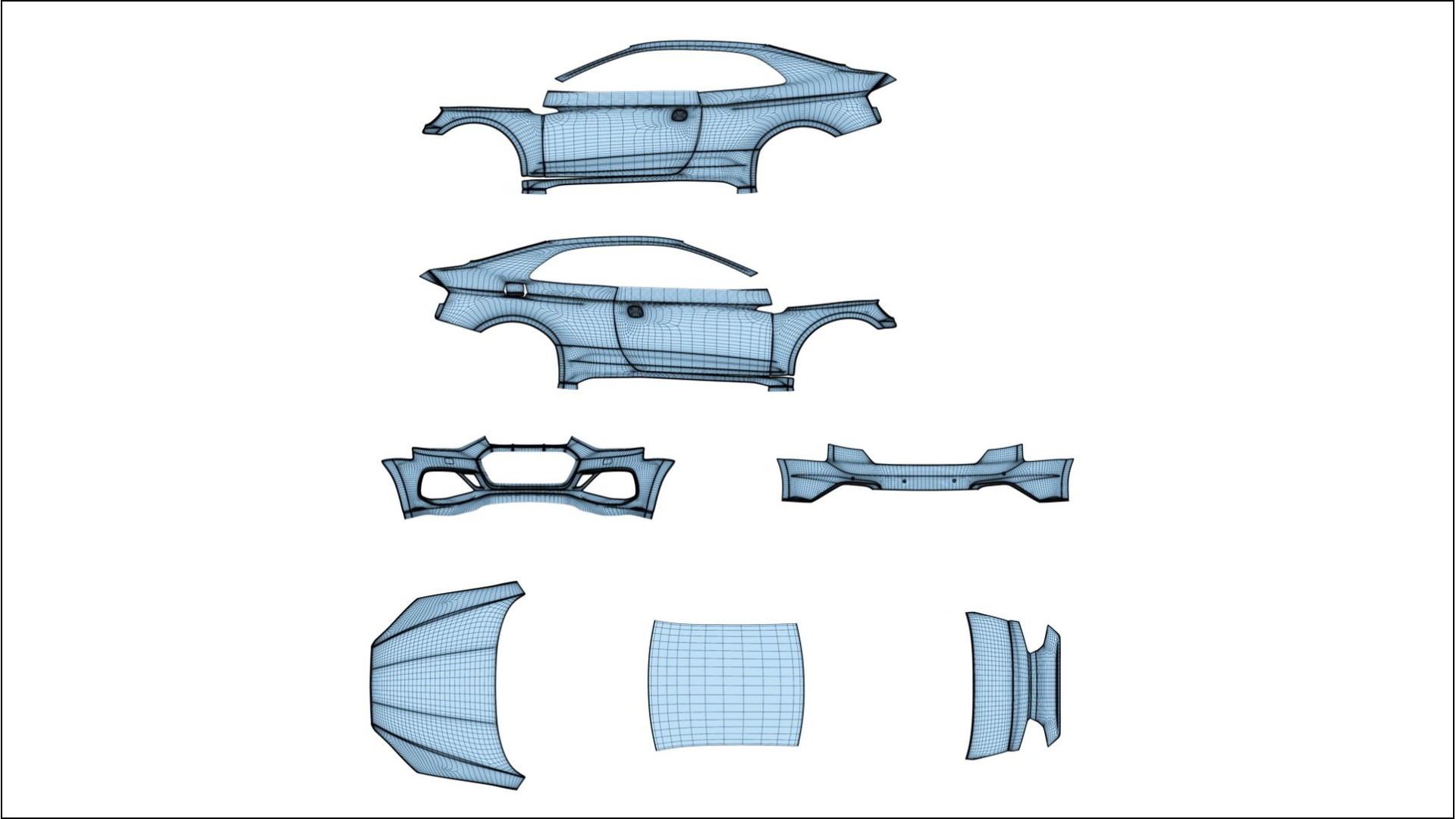 Audi RS5 Coupe B9 facelift pre LCI Film de Protecție pentru Vopsea TPU | LAGOON PPF cu Schimbare de Culoare – Kit Complet Pre