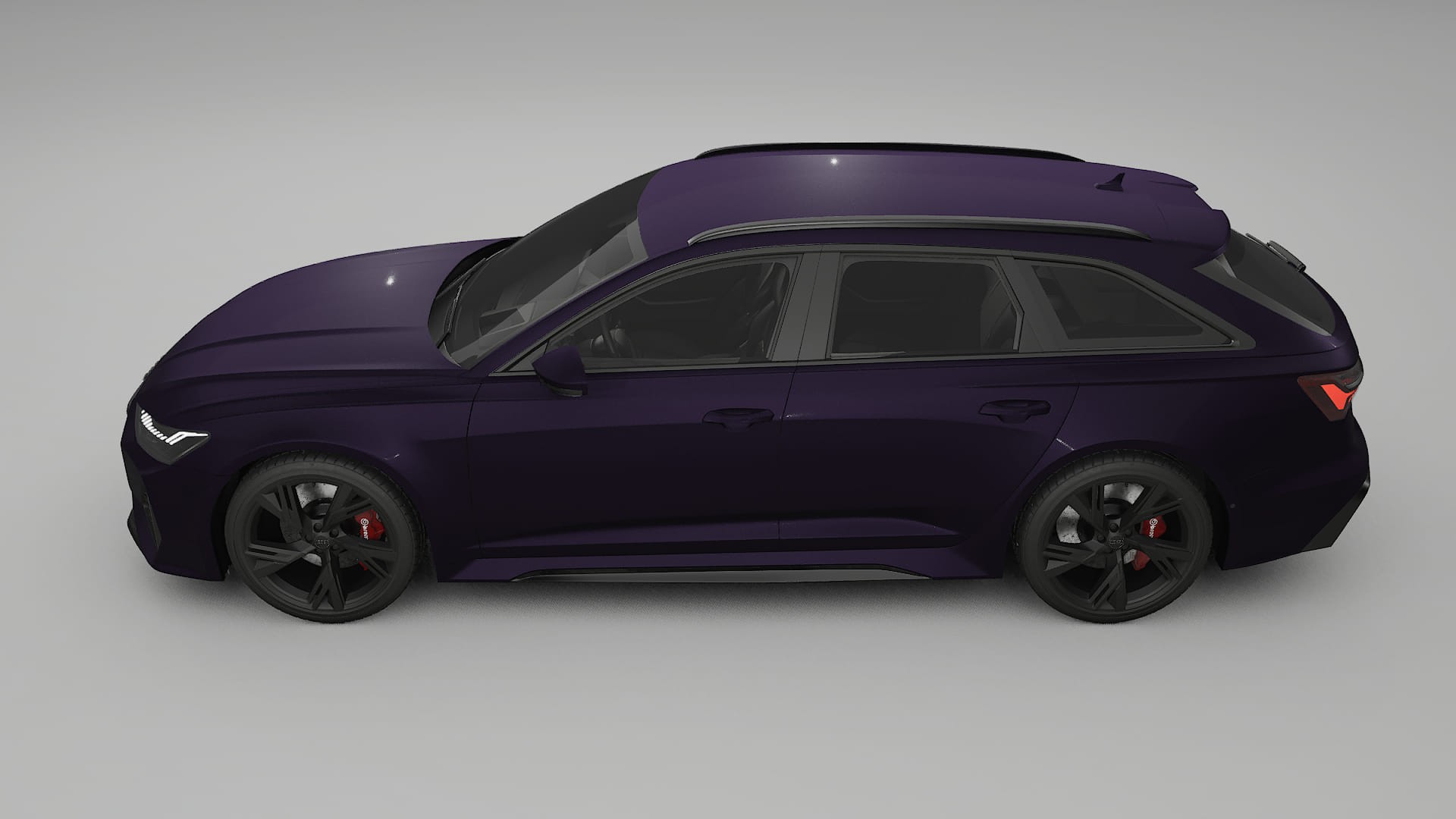Audi RS6 Avant C8 facelift LCI Film de Protecție pentru Vopsea TPU | VIOLET PPF cu Schimbare de Culoare – Kit Complet Predecu