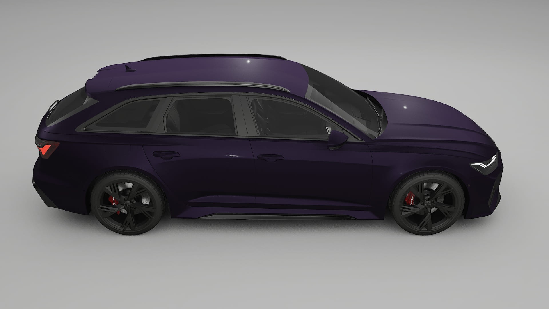 Audi RS6 Avant C8 facelift LCI Film de Protecție pentru Vopsea TPU | VIOLET PPF cu Schimbare de Culoare – Kit Complet Predecu