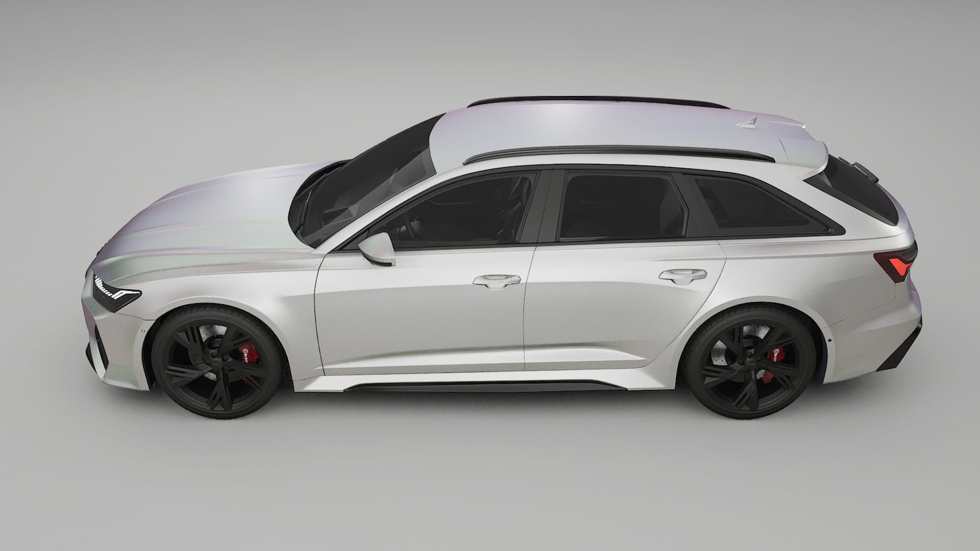 Audi RS6 Avant C8 facelift LCI Film de Protecție pentru Vopsea TPU | NEBULA PPF cu Schimbare de Culoare – Kit Complet Predecu