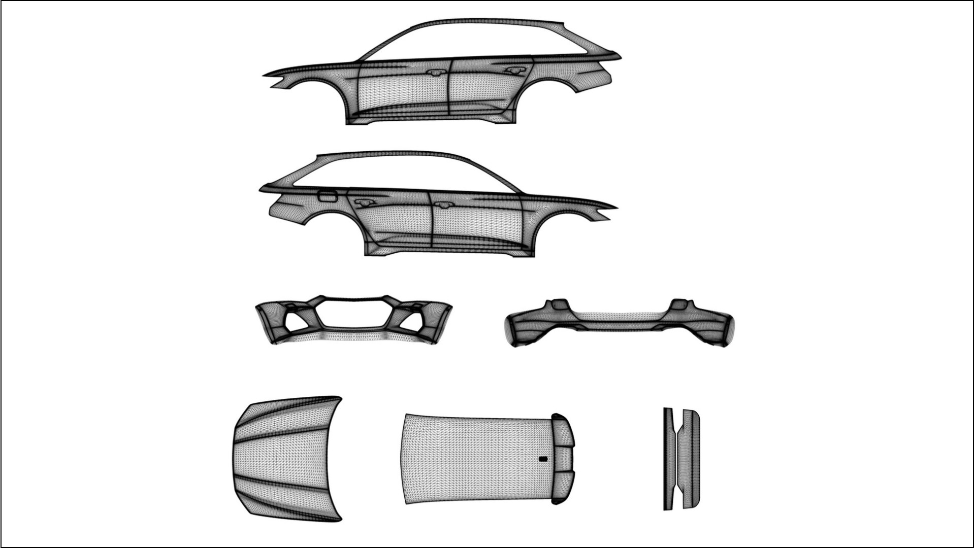 Audi RS6 Avant C8 facelift LCI Film de Protecție pentru Vopsea TPU | LAGOON PPF cu Schimbare de Culoare – Kit Complet Predecu