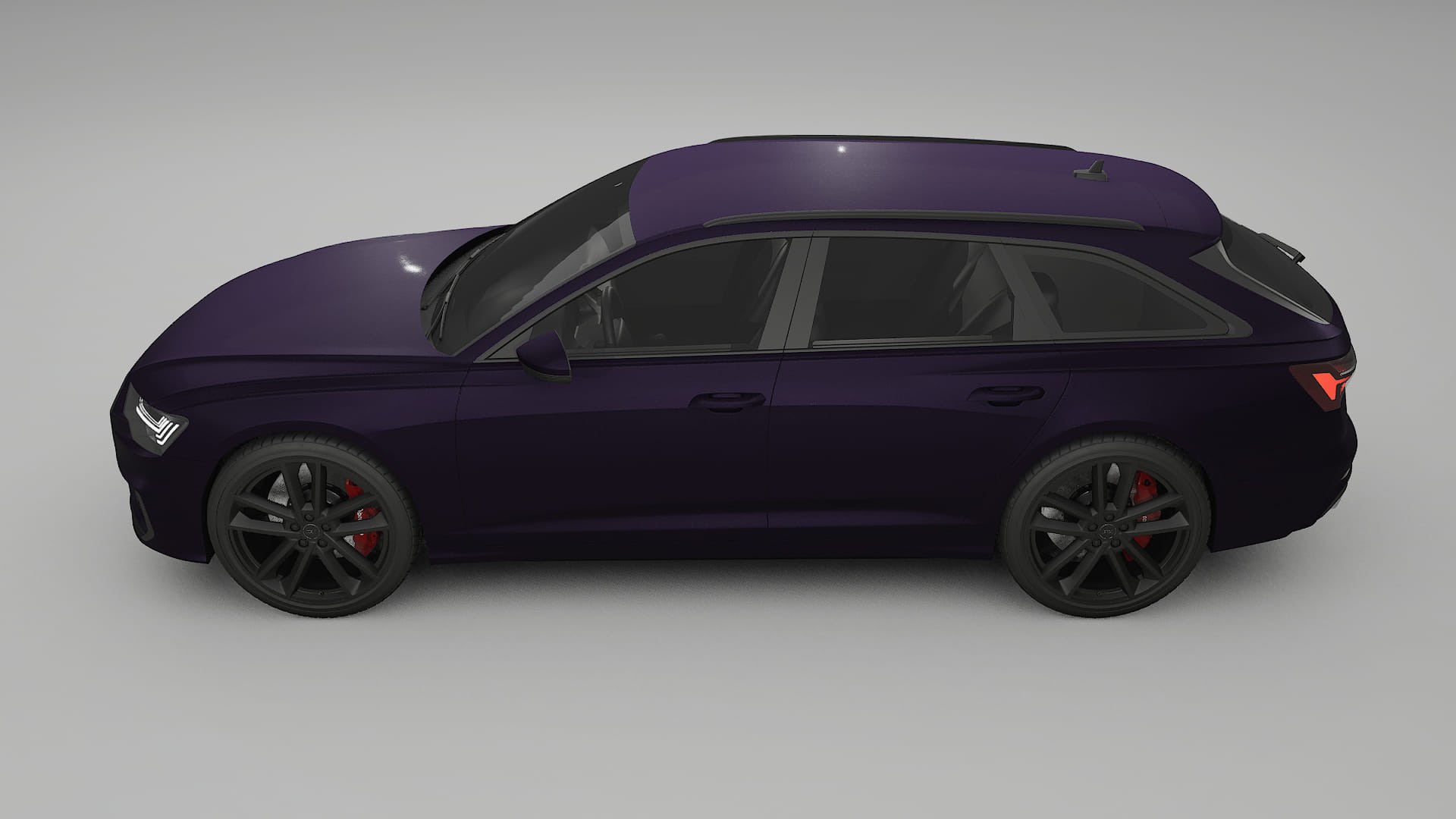 Audi S6 Avant prefacelift pre LCI C8 Film de Protecție pentru Vopsea TPU | VIOLET PPF cu Schimbare de Culoare – Kit Complet P