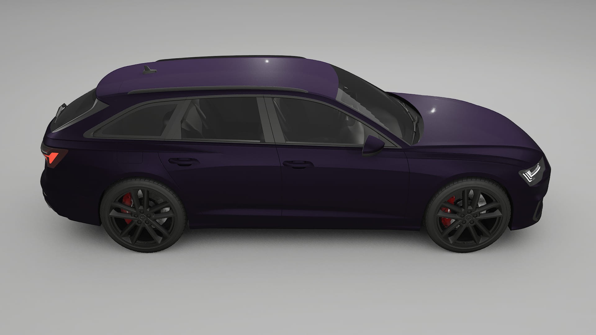 Audi S6 Avant prefacelift pre LCI C8 Film de Protecție pentru Vopsea TPU | VIOLET PPF cu Schimbare de Culoare – Kit Complet P
