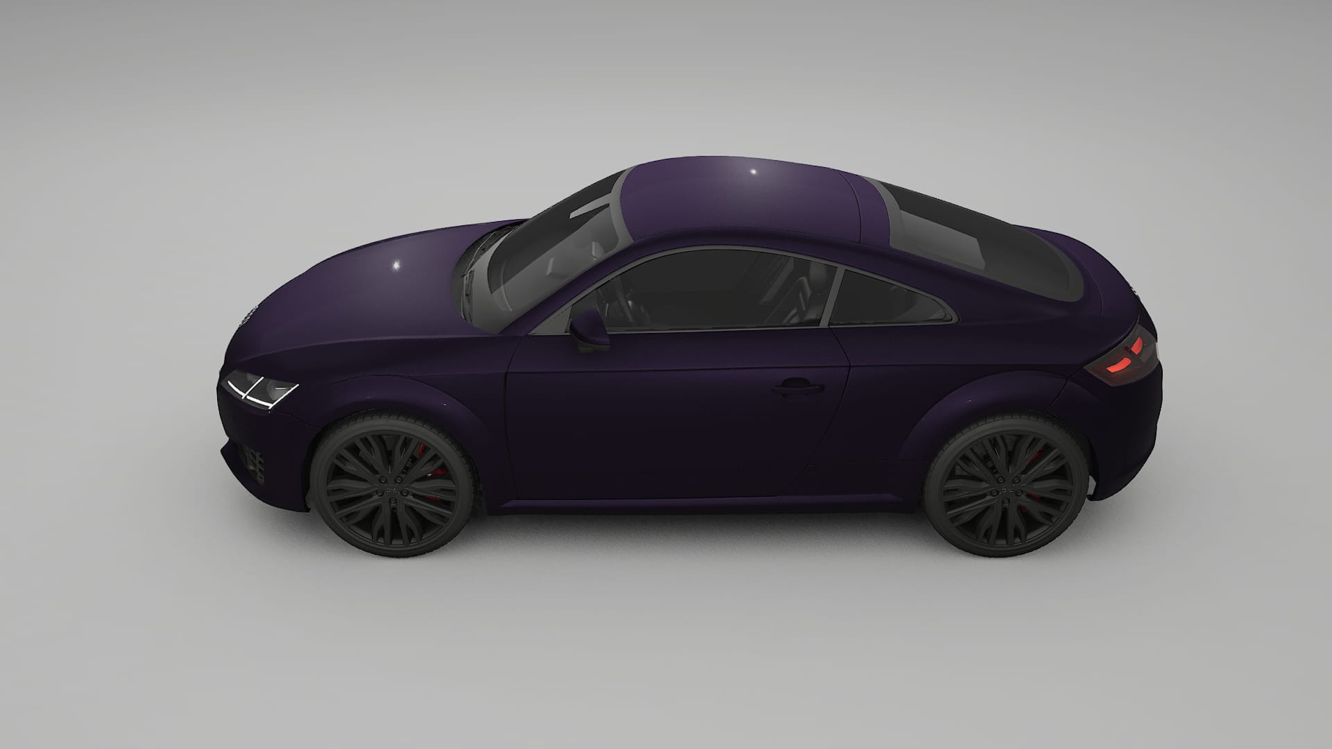 Audi TT Coupe 8S prefacelift pre LCI Film de Protecție pentru Vopsea TPU | VIOLET PPF cu Schimbare de Culoare – Kit Complet P