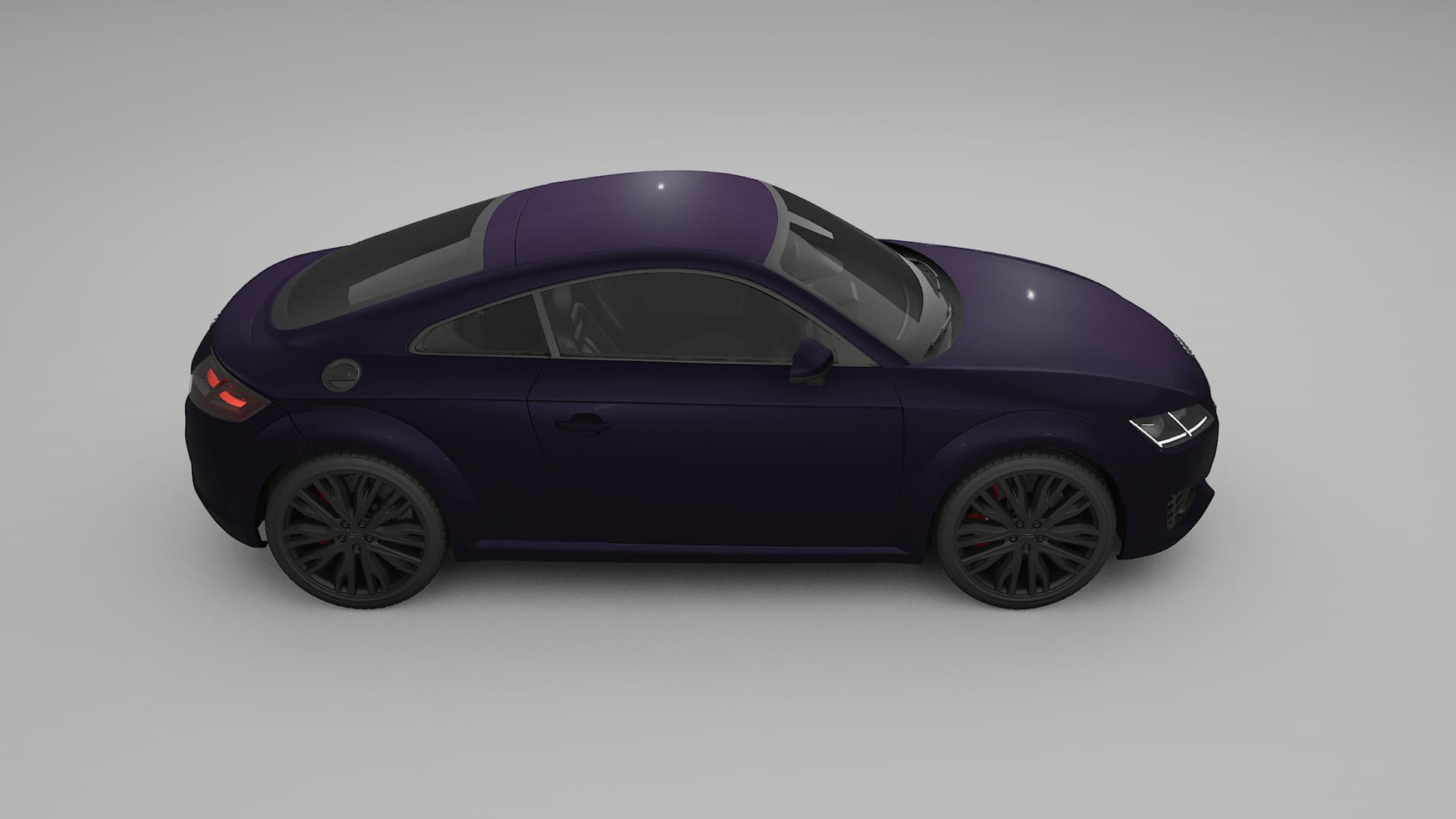 Audi TT Coupe 8S prefacelift pre LCI Film de Protecție pentru Vopsea TPU | VIOLET PPF cu Schimbare de Culoare – Kit Complet P