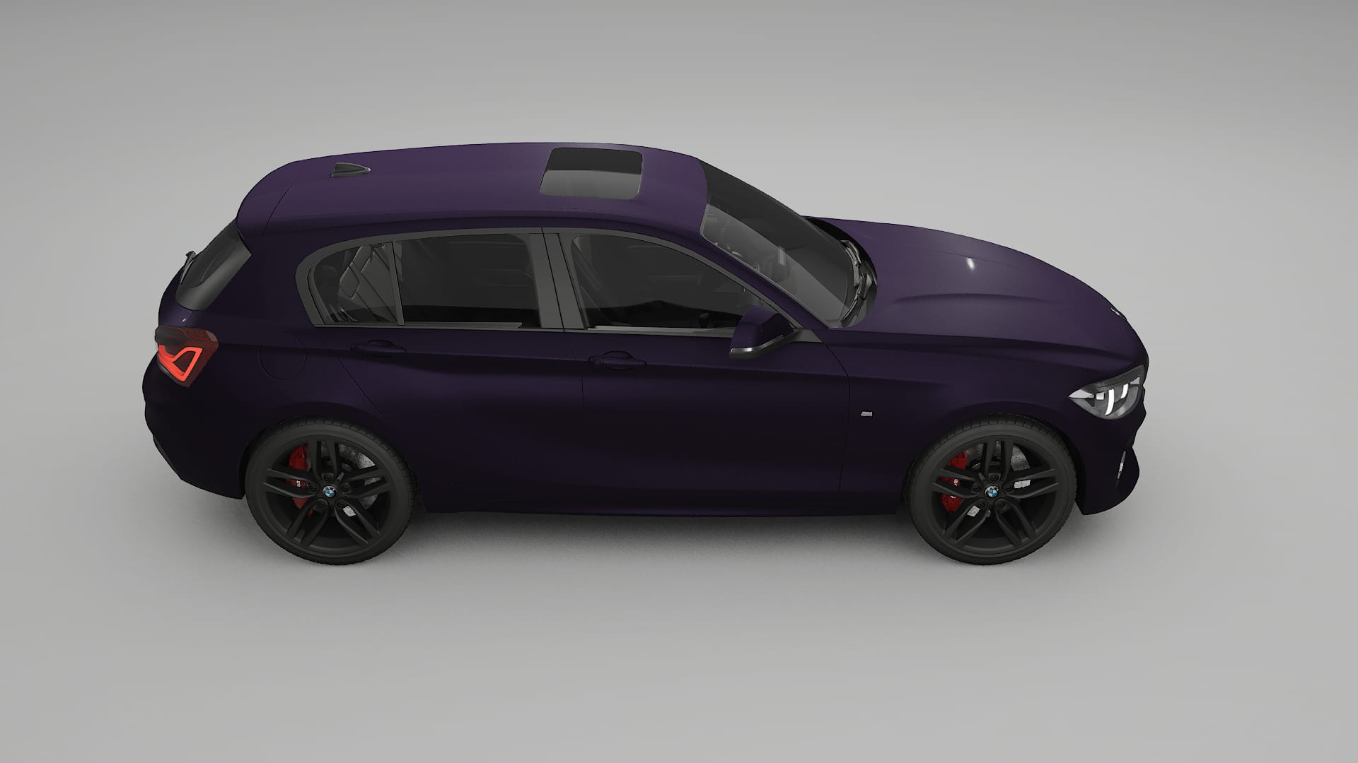BMW 1 F20 facelift LCI Film de Protecție pentru Vopsea TPU | VIOLET PPF cu Schimbare de Culoare – Kit Complet Predecupat