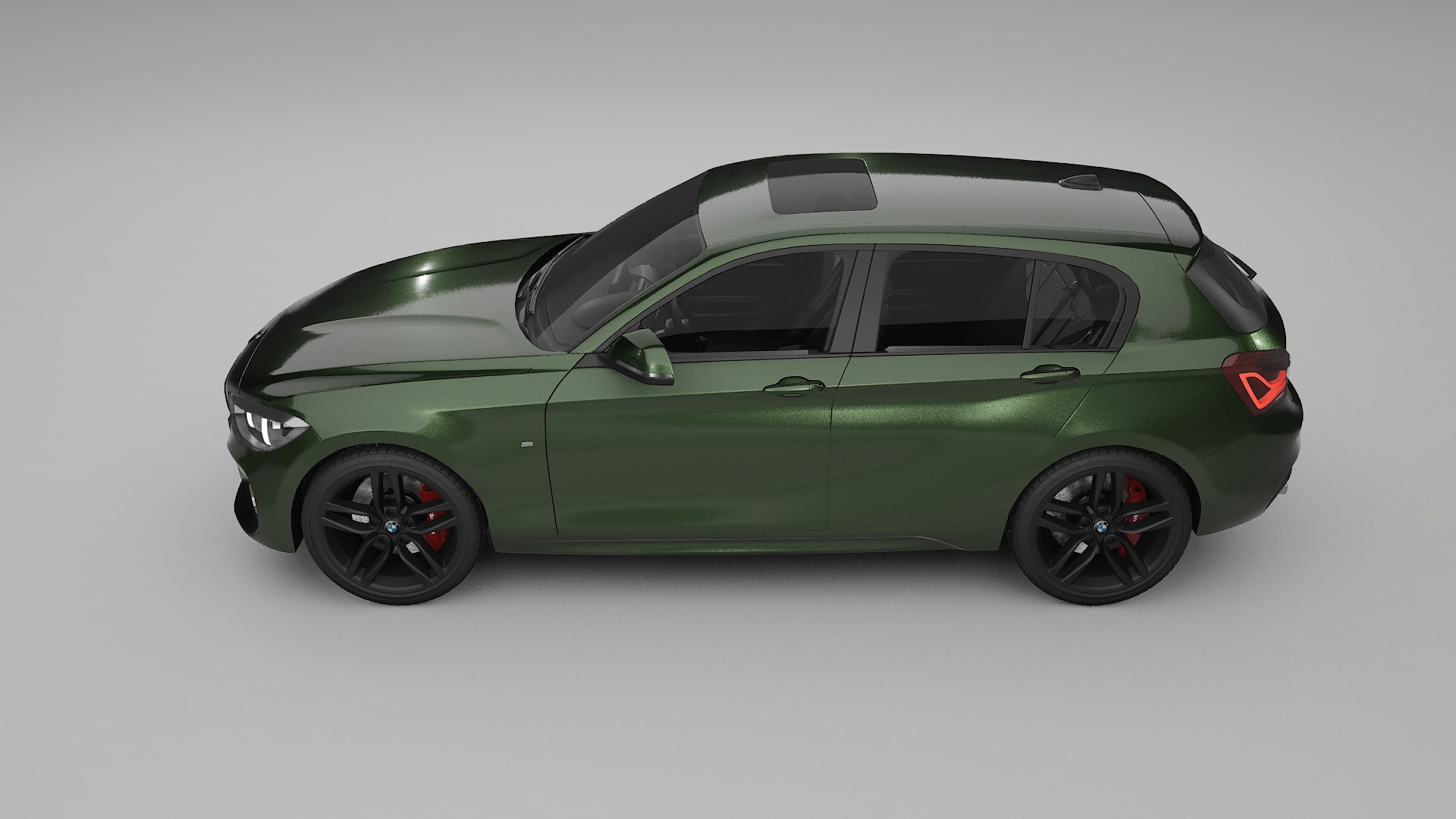 BMW 1 F20 facelift LCI Film de Protecție pentru Vopsea TPU | LAGOON PPF cu Schimbare de Culoare – Kit Complet Predecupat