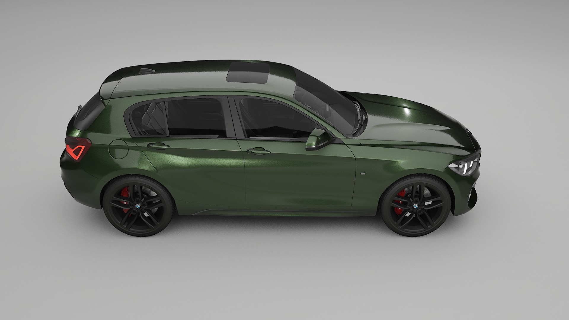 BMW 1 F20 facelift LCI Film de Protecție pentru Vopsea TPU | LAGOON PPF cu Schimbare de Culoare – Kit Complet Predecupat