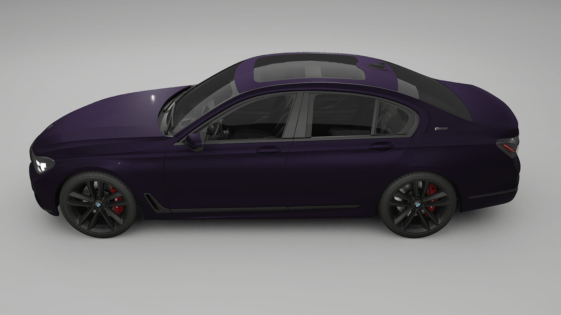 BMW 7 G11 G12 facelift LCI Film de Protecție pentru Vopsea TPU | VIOLET PPF cu Schimbare de Culoare – Kit Complet Predecupat