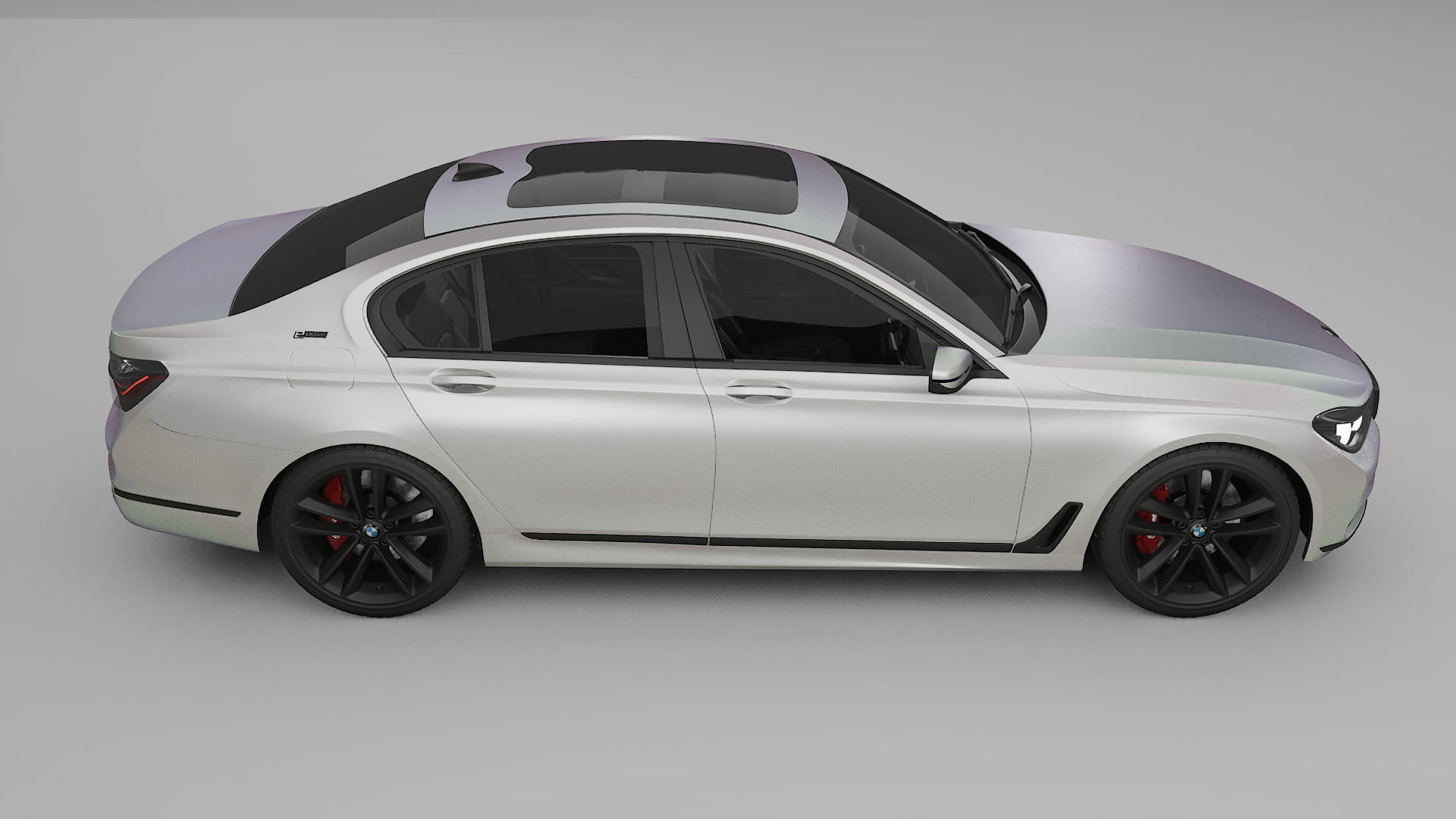 BMW 7 G11 G12 facelift LCI Film de Protecție pentru Vopsea TPU | NEBULA PPF cu Schimbare de Culoare – Kit Complet Predecupat