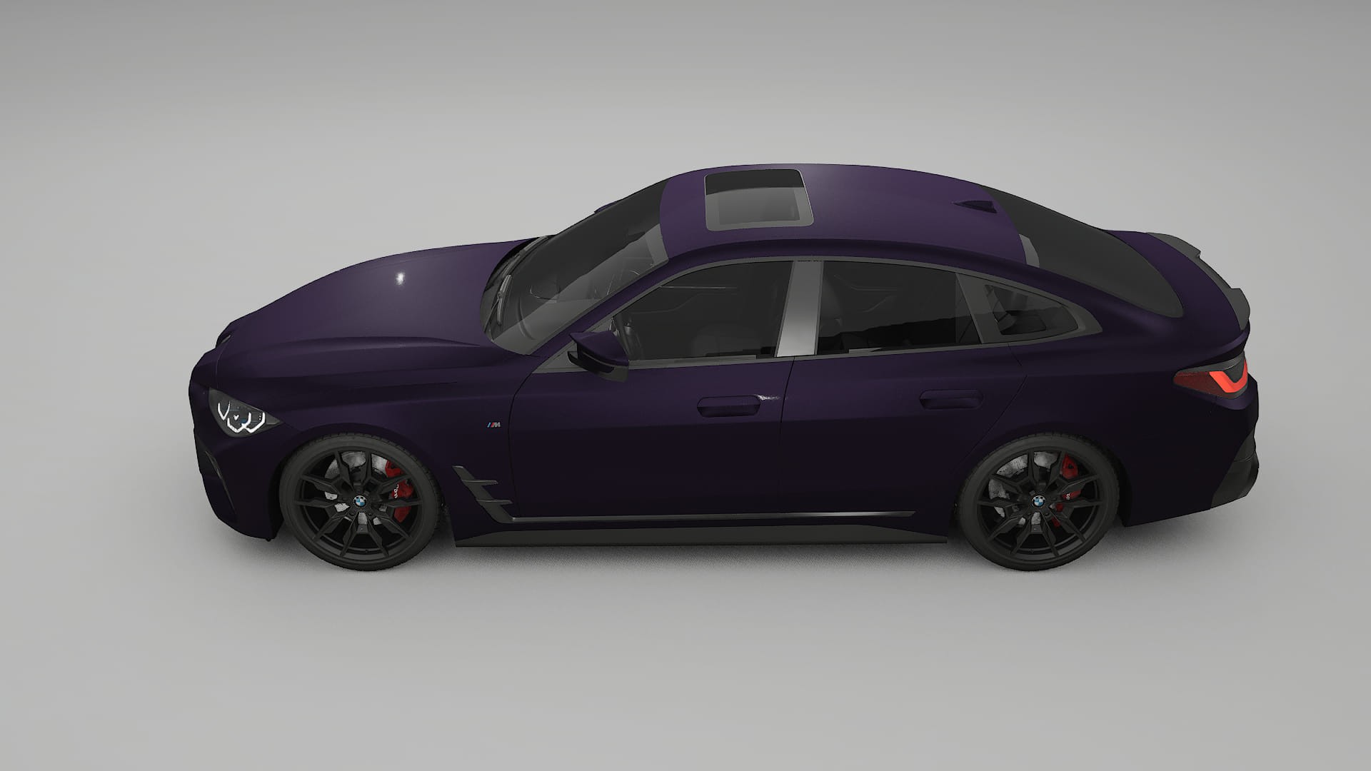 BMW I4 G26 M Package Film de Protecție pentru Vopsea TPU | VIOLET PPF cu Schimbare de Culoare – Kit Complet Predecupat