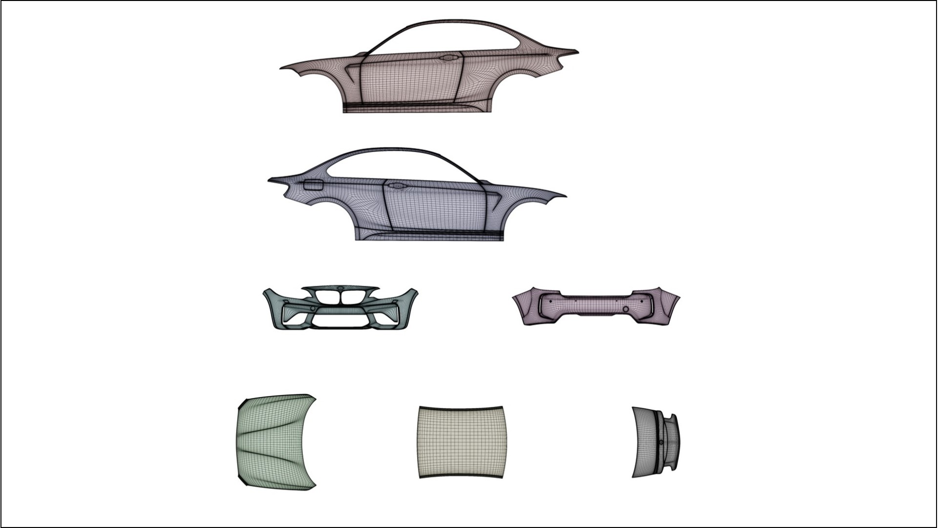 BMW M2 F87 facelift LCI Film de Protecție pentru Vopsea TPU | NEBULA PPF cu Schimbare de Culoare – Kit Complet Predecupat 2