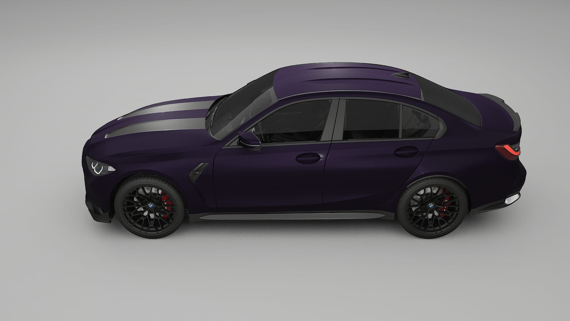 BMW M3 G80 Competition CS Film de Protecție pentru Vopsea TPU | VIOLET PPF cu Schimbare de Culoare – Kit Complet Predecupat