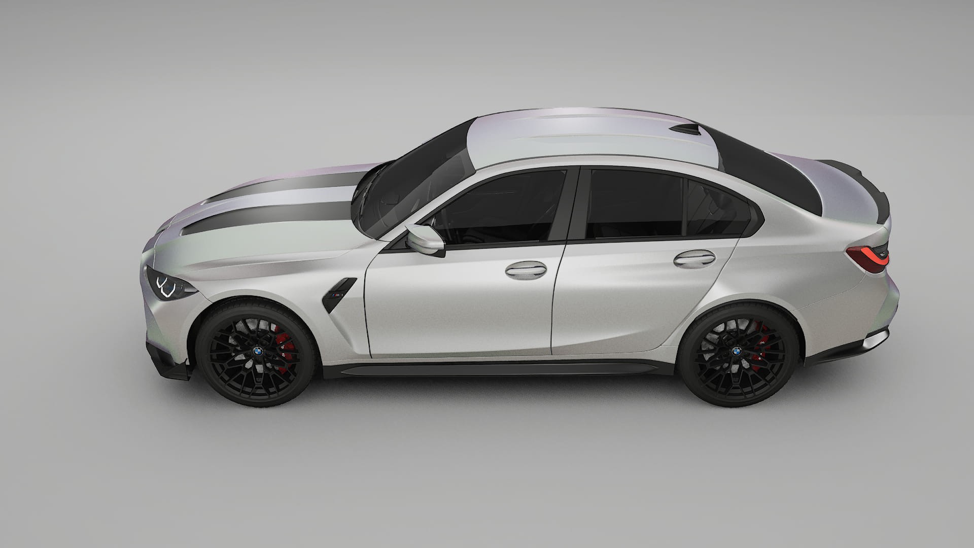 BMW M3 G80 Competition CS Film de Protecție pentru Vopsea TPU | NEBULA PPF cu Schimbare de Culoare – Kit Complet Predecupat