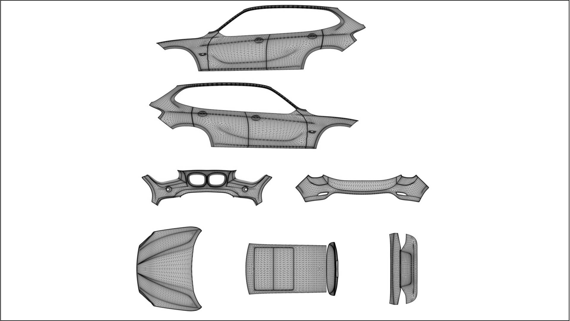 BMW X1 E84 Film de Protecție pentru Vopsea TPU | DUSTY PPF cu Schimbare de Culoare – Kit Complet Predecupat 2