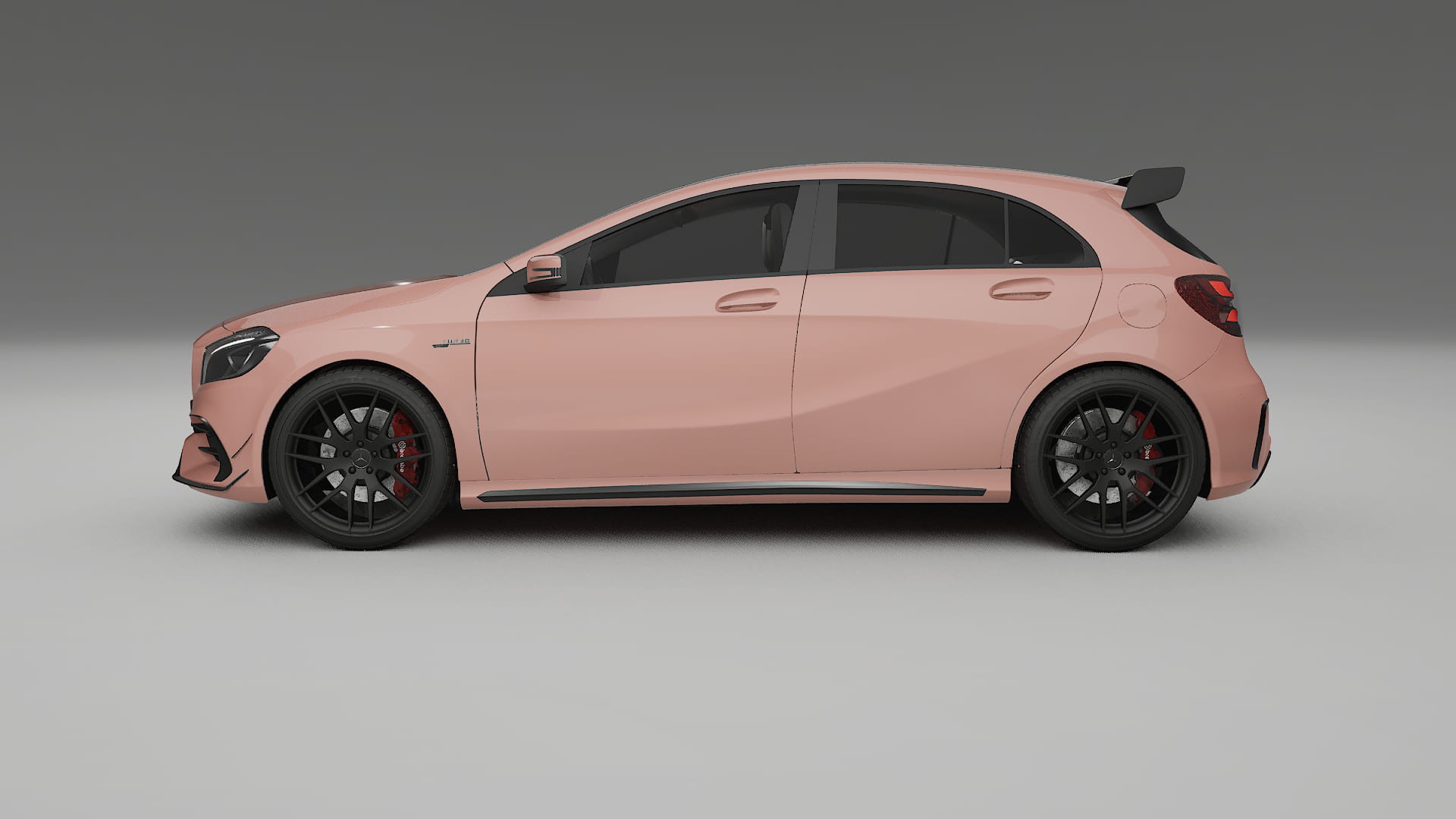 Mercedes A45 AMG W176 Film de Protecție pentru Vopsea TPU | BLUSH PPF cu Schimbare de Culoare – Kit Complet Predecupat