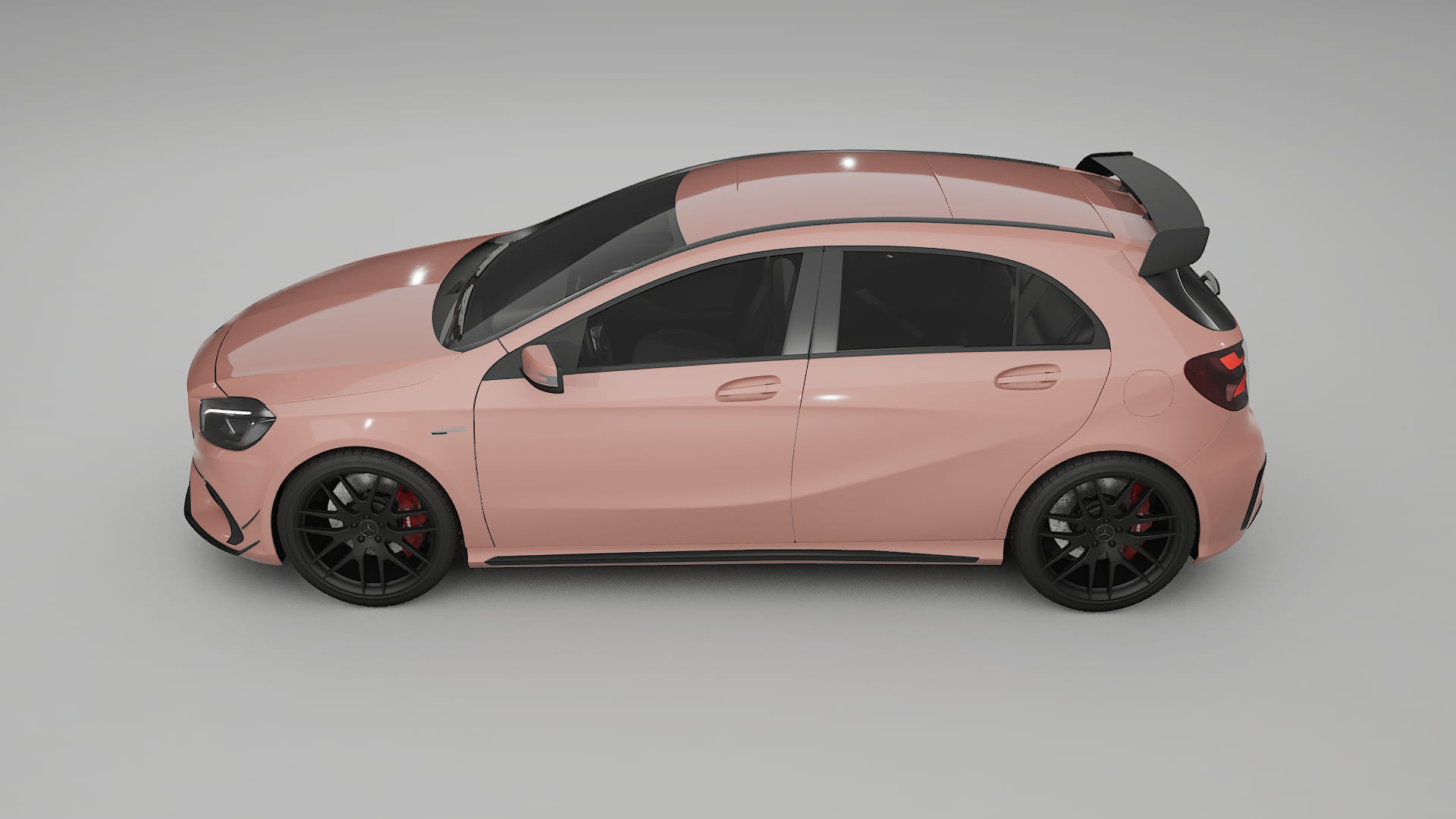 Mercedes A45 AMG W176 Film de Protecție pentru Vopsea TPU | BLUSH PPF cu Schimbare de Culoare – Kit Complet Predecupat