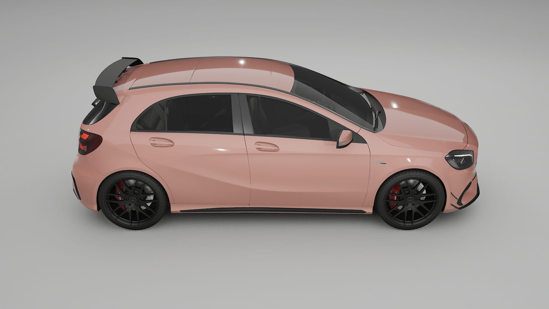 Mercedes A45 AMG W176 Film de Protecție pentru Vopsea TPU | BLUSH PPF cu Schimbare de Culoare – Kit Complet Predecupat