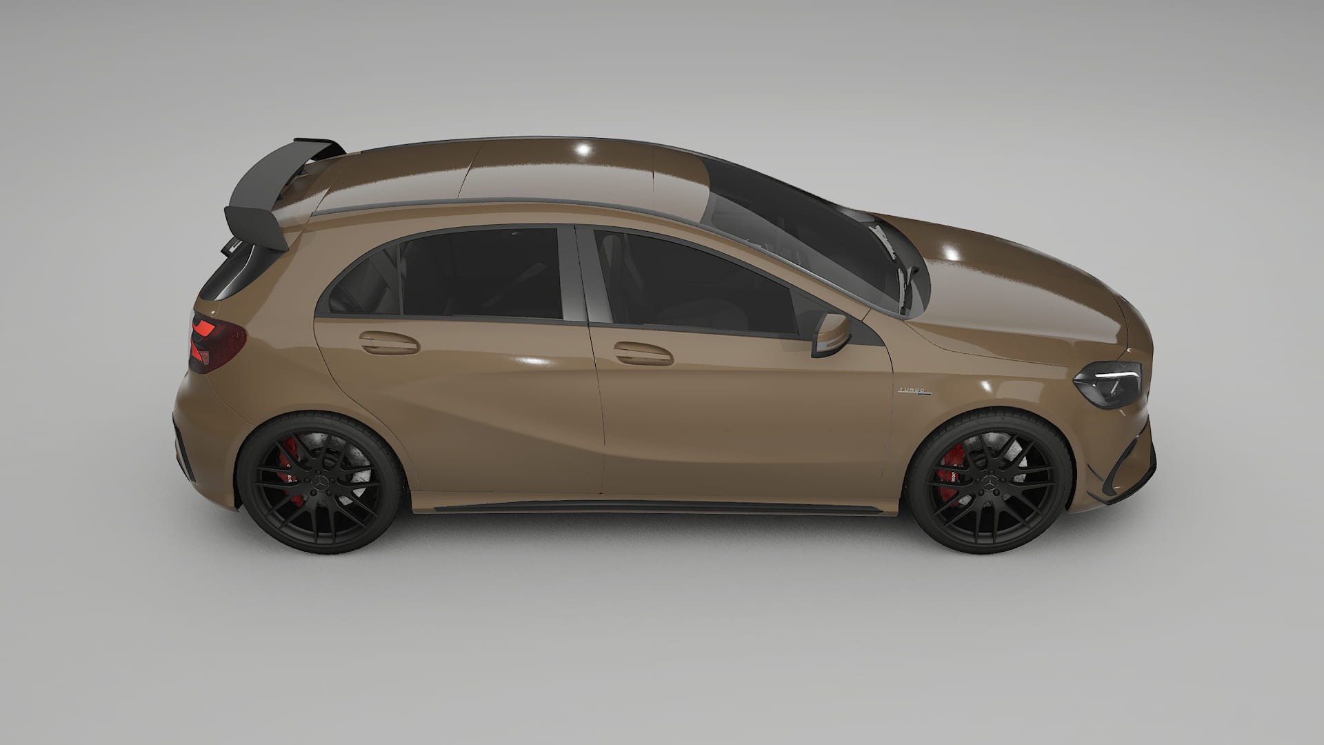 Mercedes A45 AMG W176 Film de Protecție pentru Vopsea TPU | SAHARA PPF cu Schimbare de Culoare – Kit Complet Predecupat