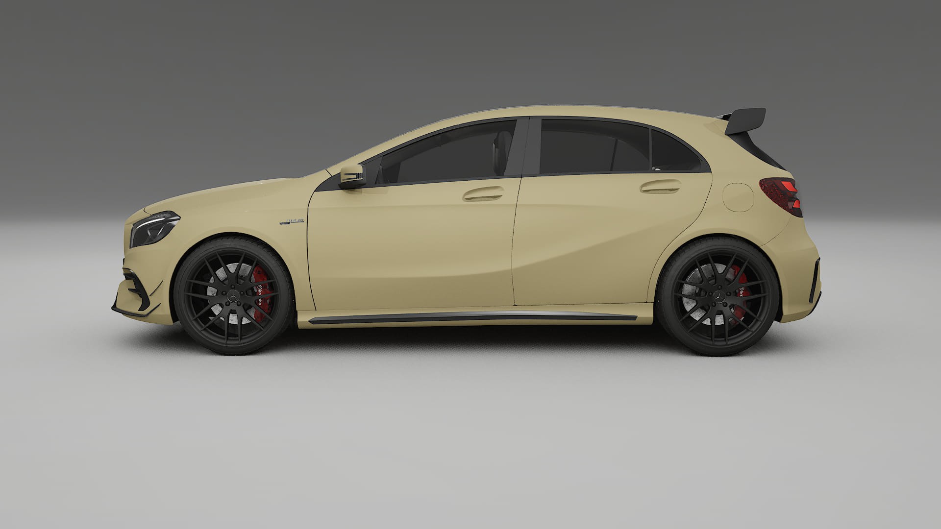 Mercedes A45 AMG W176 Film de Protecție pentru Vopsea TPU | SAND PPF cu Schimbare de Culoare – Kit Complet Predecupat