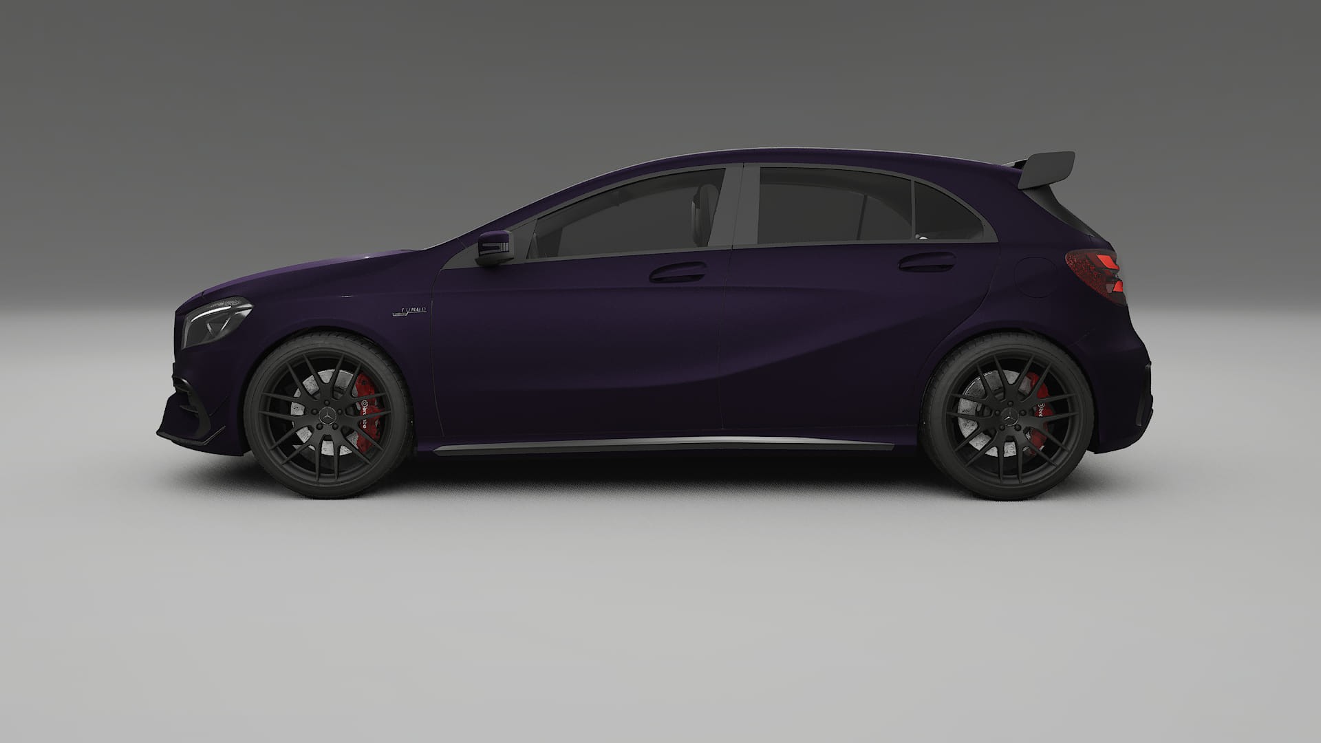 Mercedes A45 AMG W176 Film de Protecție pentru Vopsea TPU | VIOLET PPF cu Schimbare de Culoare – Kit Complet Predecupat