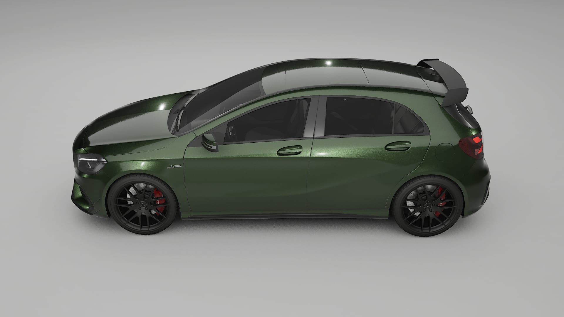 Mercedes A45 AMG W176 Film de Protecție pentru Vopsea TPU | LAGOON PPF cu Schimbare de Culoare – Kit Complet Predecupat