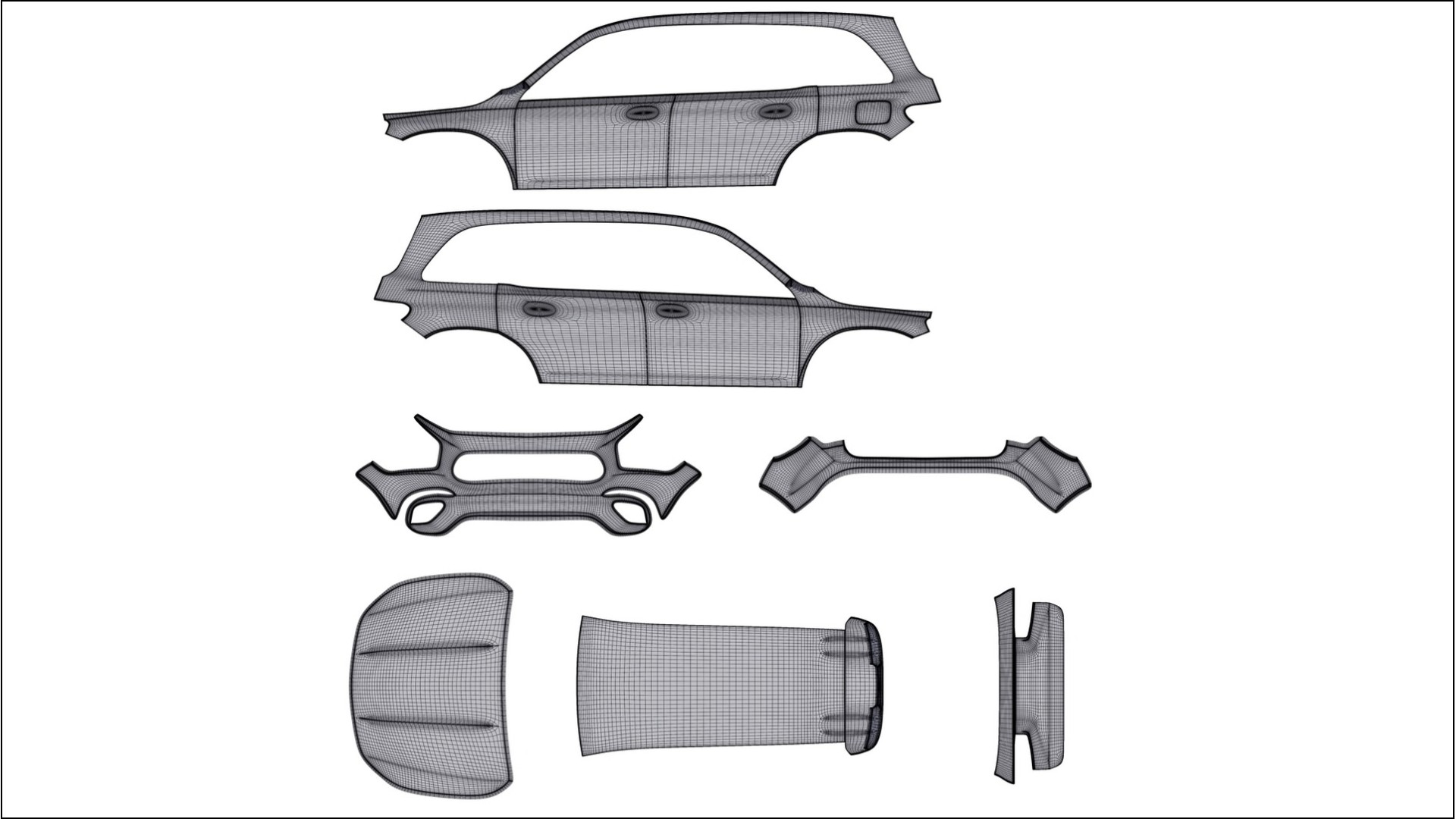 Mercedes AMG GLB Film de Protecție pentru Vopsea TPU | VENOM PPF cu Schimbare de Culoare – Kit Complet Predecupat 2