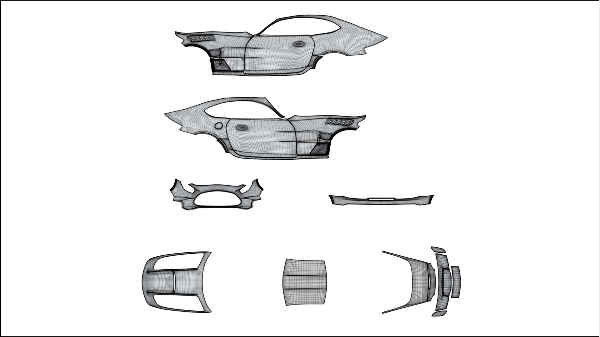 Mercedes AMG GT Black Series C192 Coupe Film de Protecție pentru Vopsea TPU | VENOM PPF cu Schimbare de Culoare – Kit Complet 2