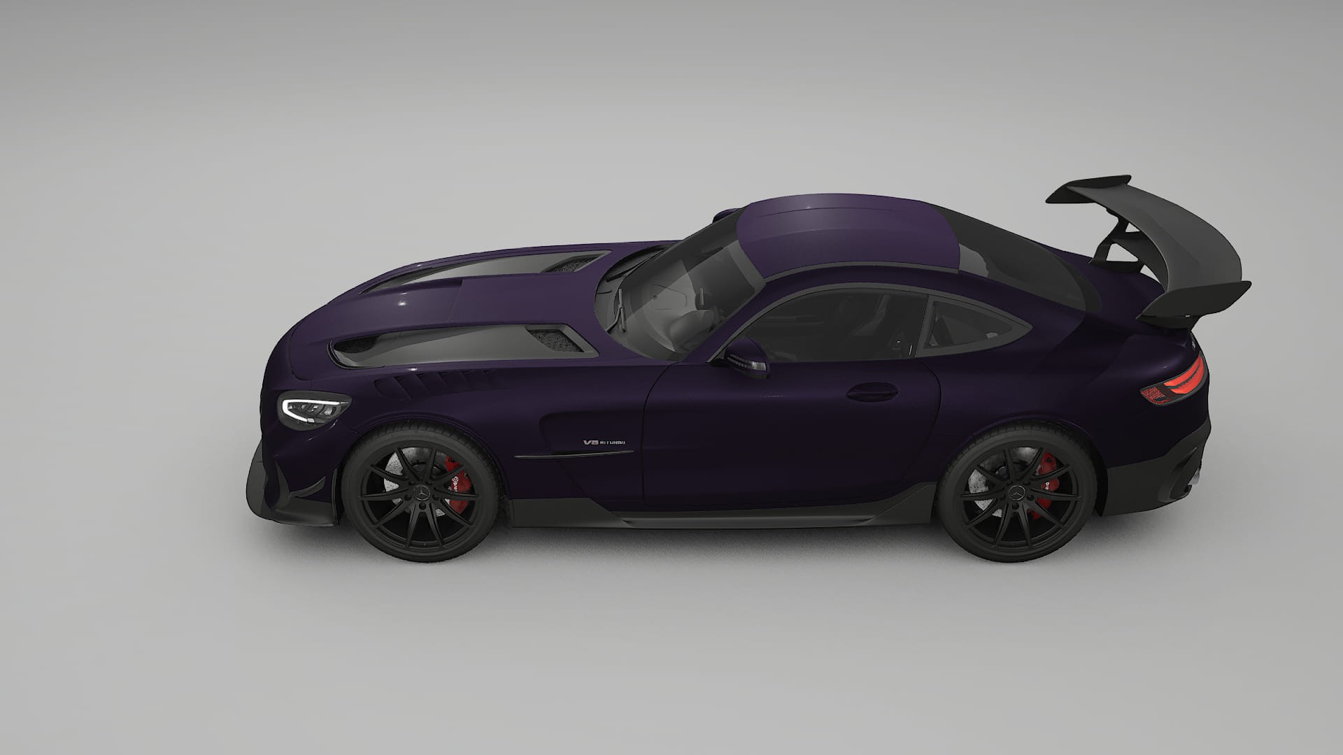 Mercedes AMG GT Black Series C192 Coupe Film de Protecție pentru Vopsea TPU | VIOLET PPF cu Schimbare de Culoare – Kit Comple