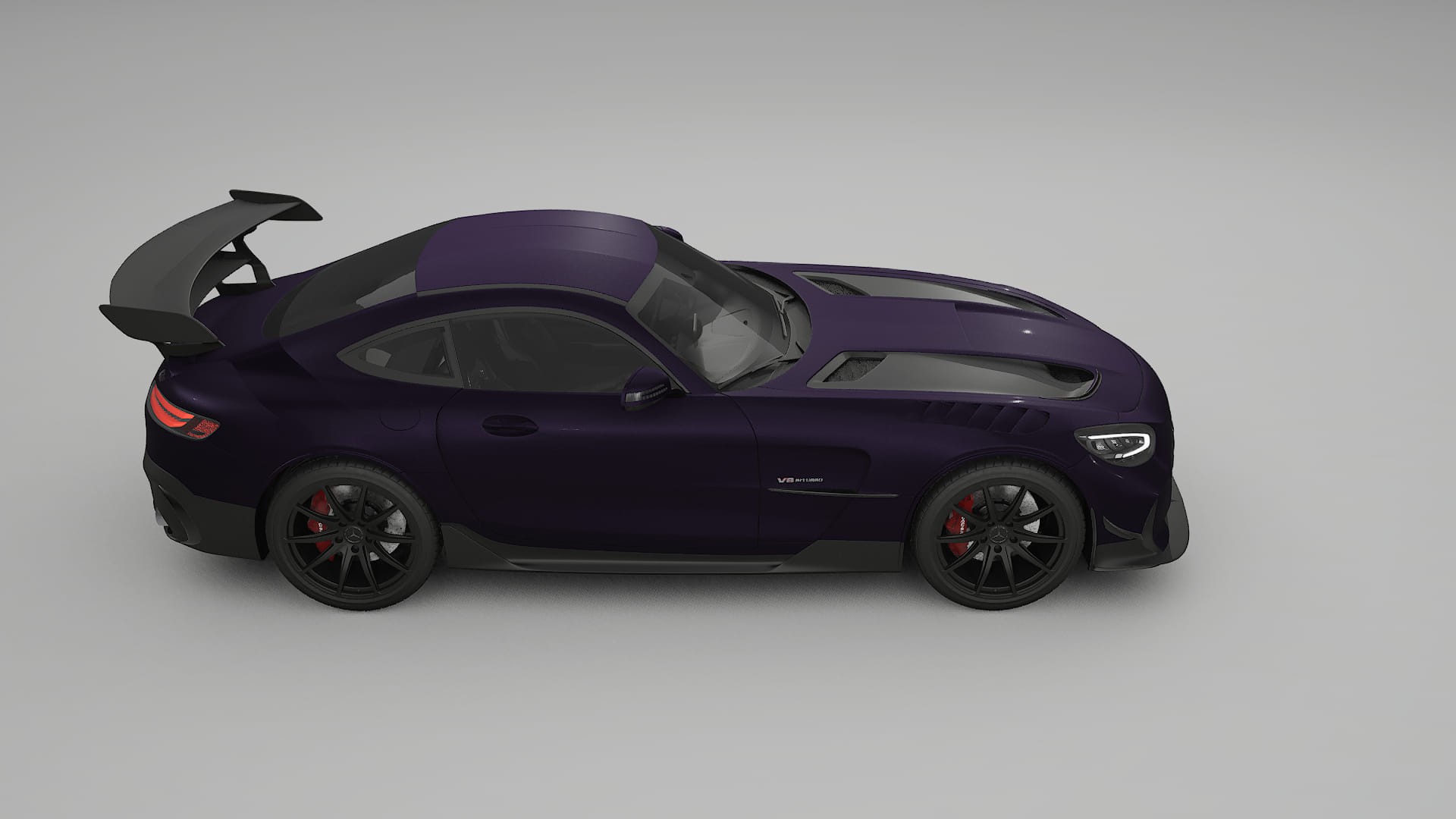 Mercedes AMG GT Black Series C192 Coupe Film de Protecție pentru Vopsea TPU | VIOLET PPF cu Schimbare de Culoare – Kit Comple