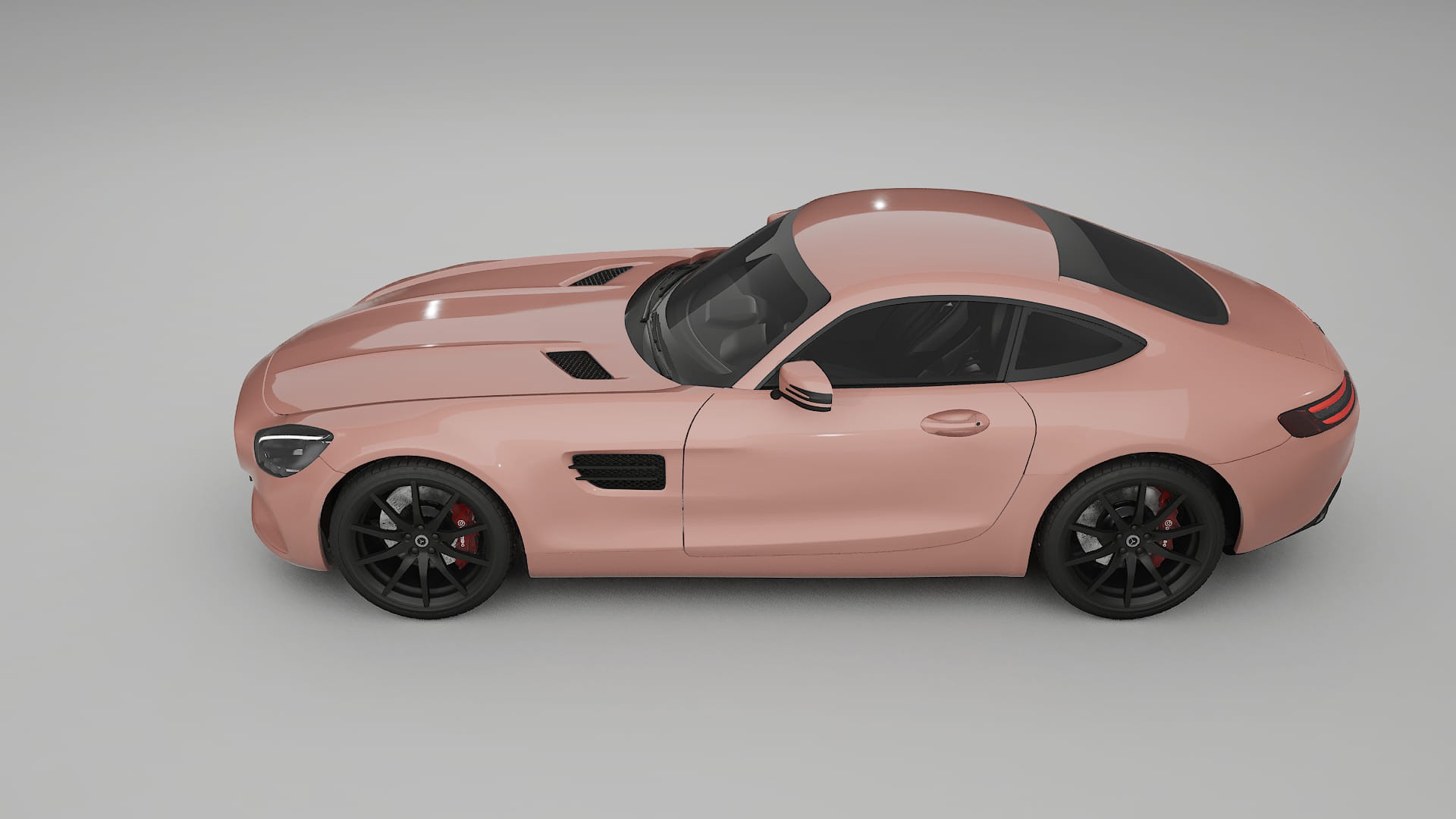 Mercedes AMG GT C190 Coupe Film de Protecție pentru Vopsea TPU | BLUSH PPF cu Schimbare de Culoare – Kit Complet Predecupat
