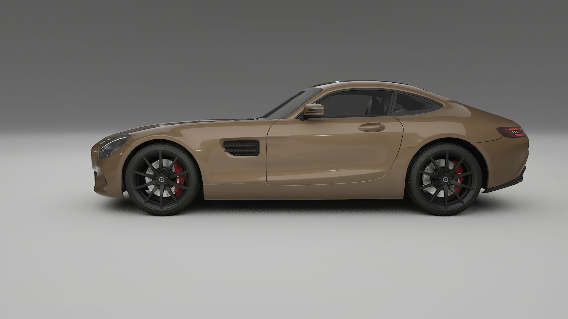 Mercedes AMG GT C190 Coupe Film de Protecție pentru Vopsea TPU | SAHARA PPF cu Schimbare de Culoare – Kit Complet Predecupat